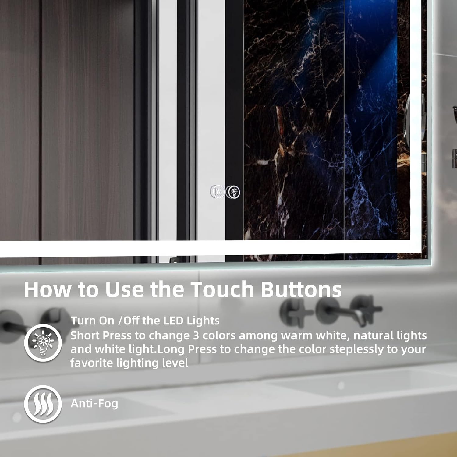GAOMON LSPPJOK-FQZ1E46GS9 Framed-Bath-Mirrors - View #7