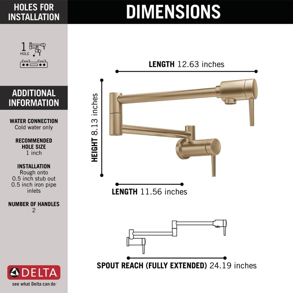 Delta 1165LF-CZ Kitchen-Faucets - View #3