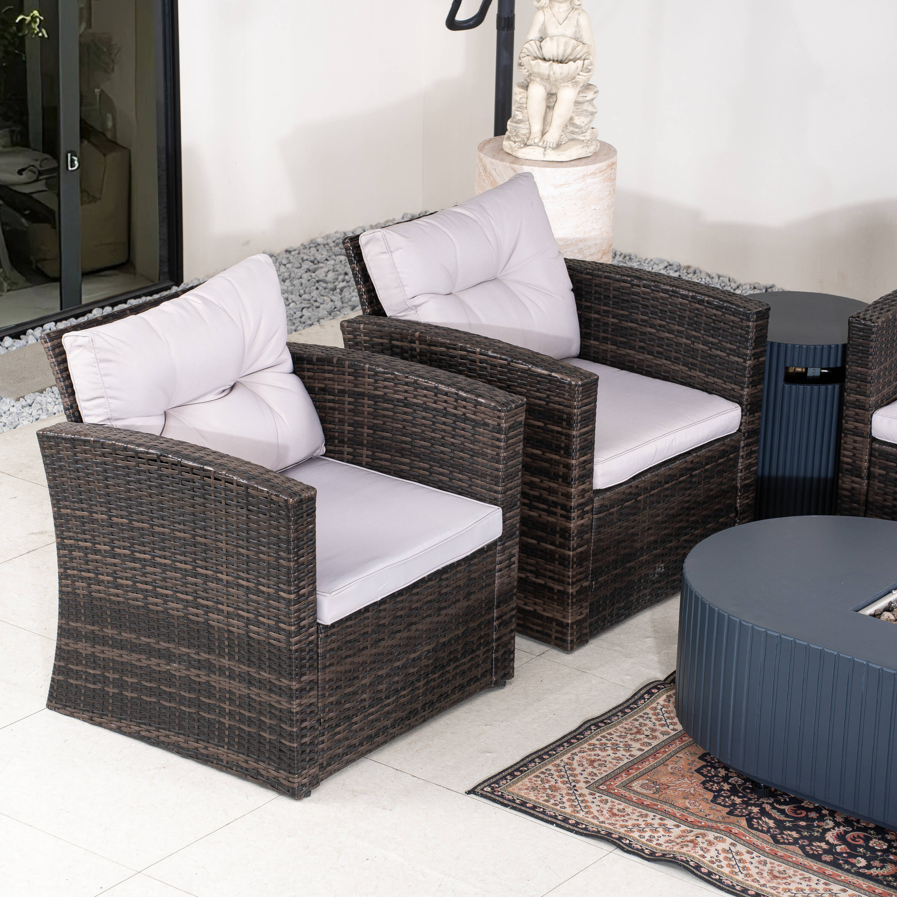 Direct Wicker DWG-15032635-BR Patio-Conversation-Sets - View #3