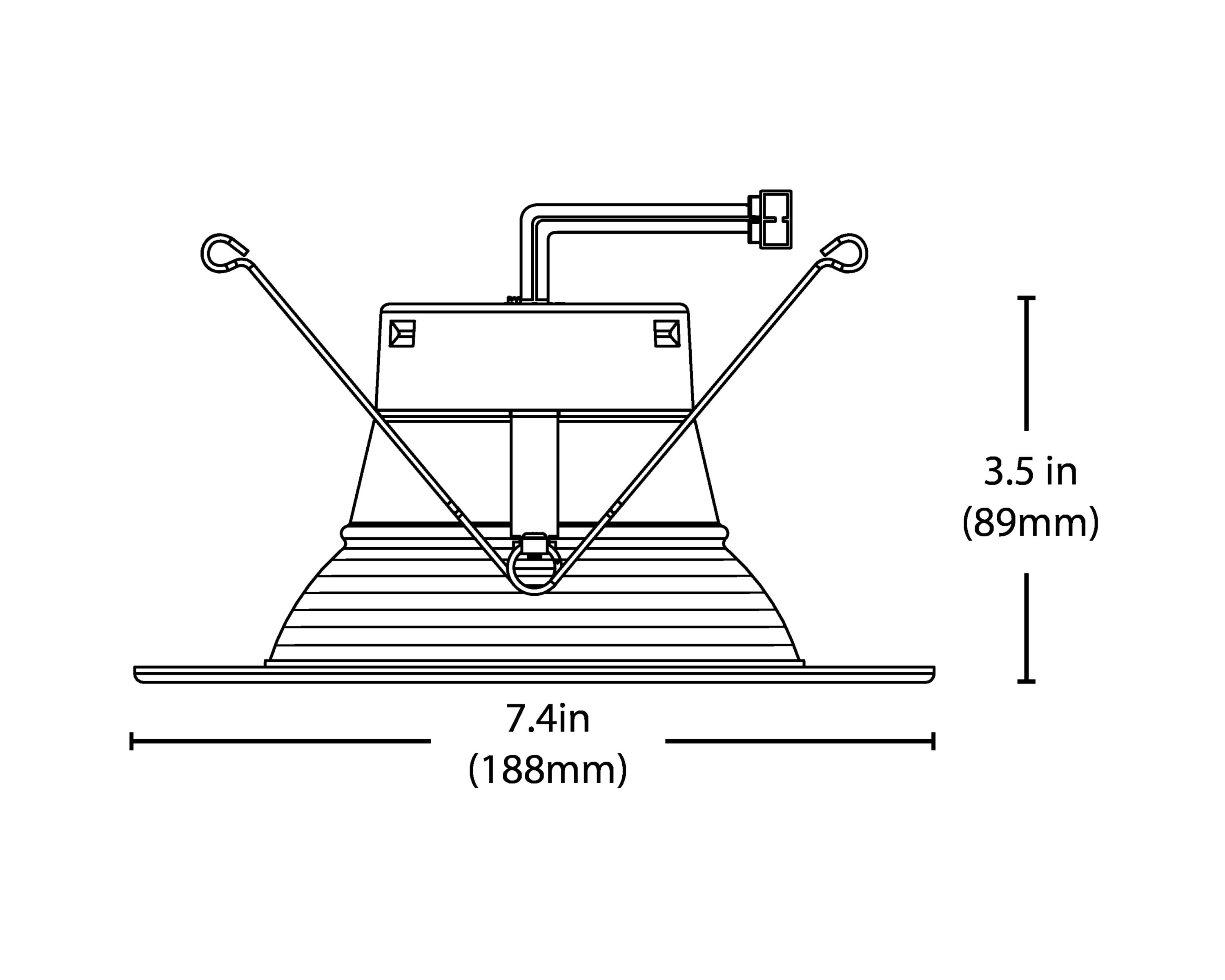 Nicor Lighting DLR56(v6) White Baffle 5-in or 6-in 1231-Lumen Soft ...