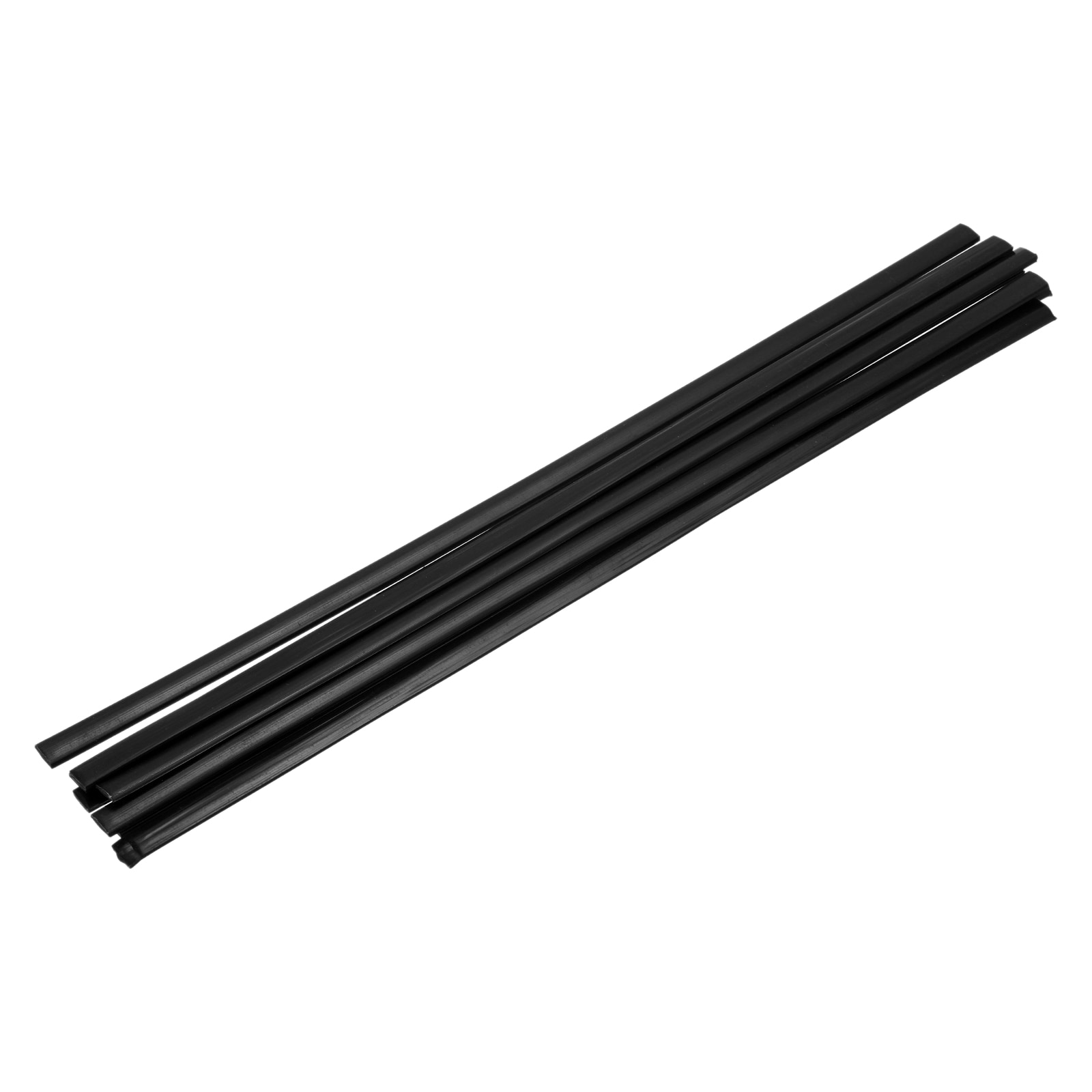 Unique Bargains 8pcs Black 3/8in Plastic Welding Rods 13in 9.5mm x 330mm HDPE Flat Ribbon Plastic Welding Strip for Repairing Water Tanks Forklift Pallets Trash Cans Transfer Troughs