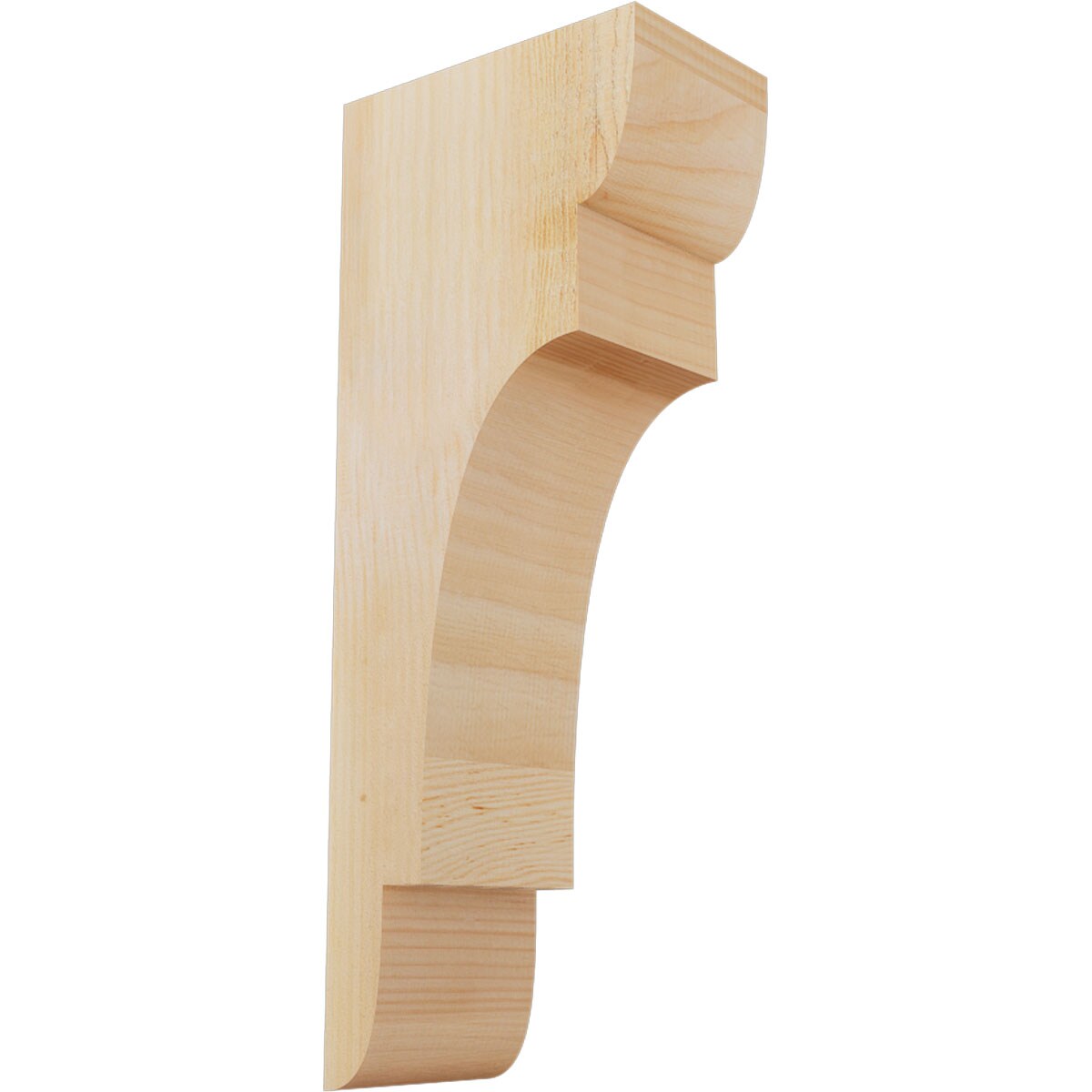 Ekena Millwork COR06X10X26NEB00RDF 6-in x 10-in x 26-in New brighton Unfinished Douglas fir Wood Paintable/Stainable Corbel