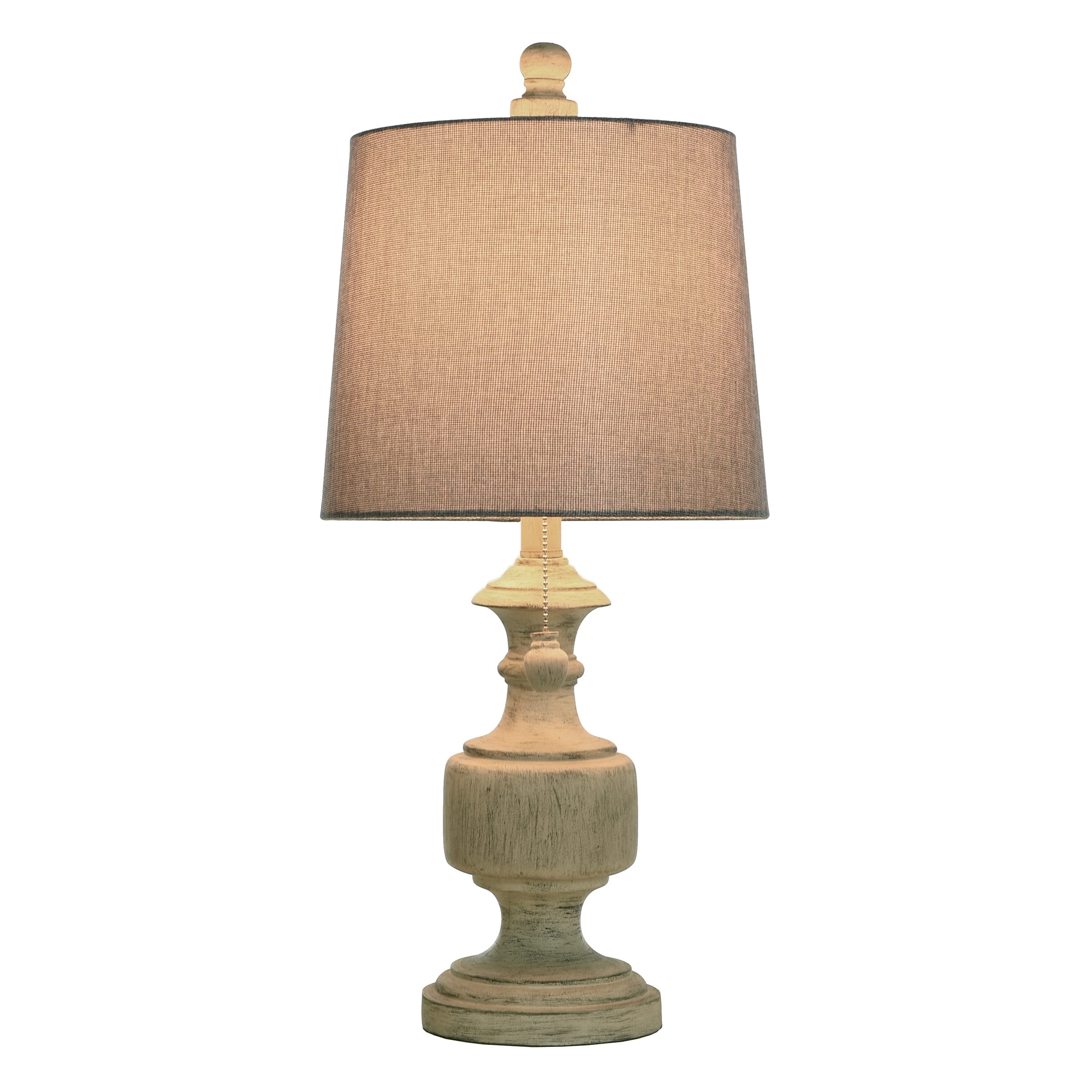 Distressed cream table lamps set best sale of 2