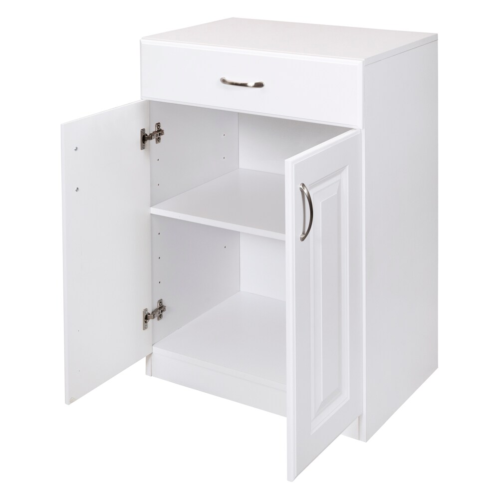 Estate 23.75-in W x 34.5-in H Wood Composite White Wall-mount Utility Storage Cabinet