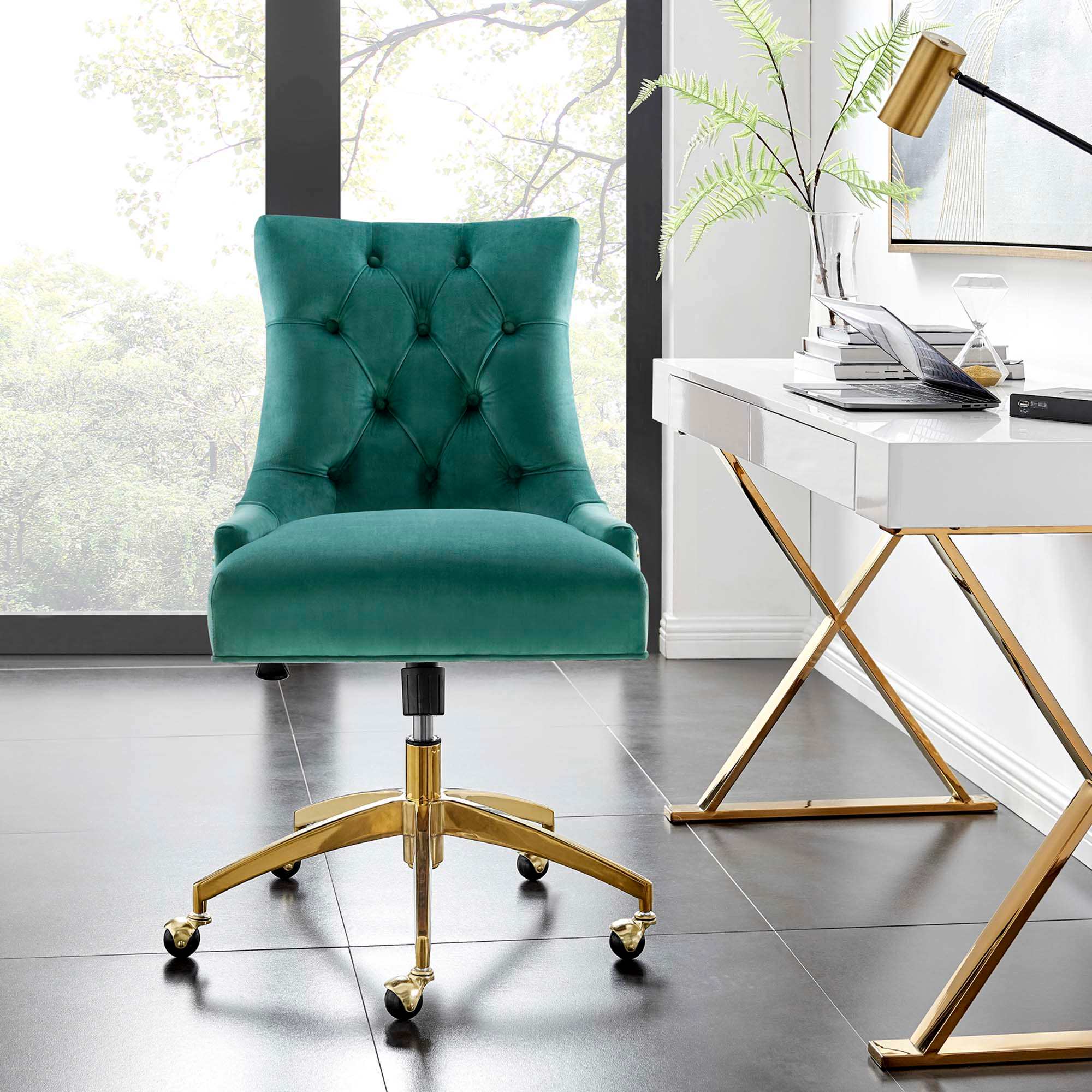 Modway EEI-4571-GLD-TEA Office-Chairs - View #2