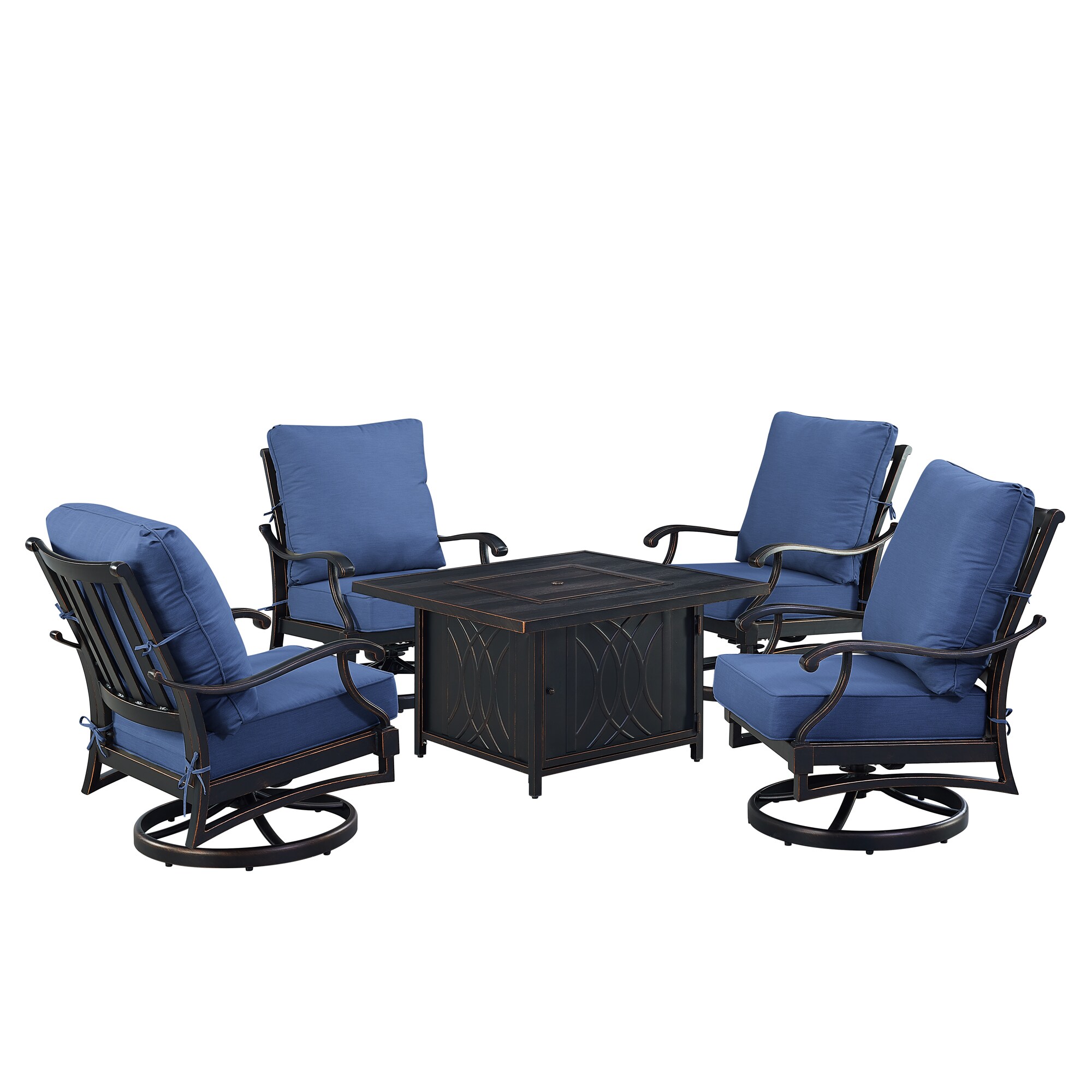 Oakland Living SHAO4CHCAVEBLCUA Patio-Conversation-Sets - View #4