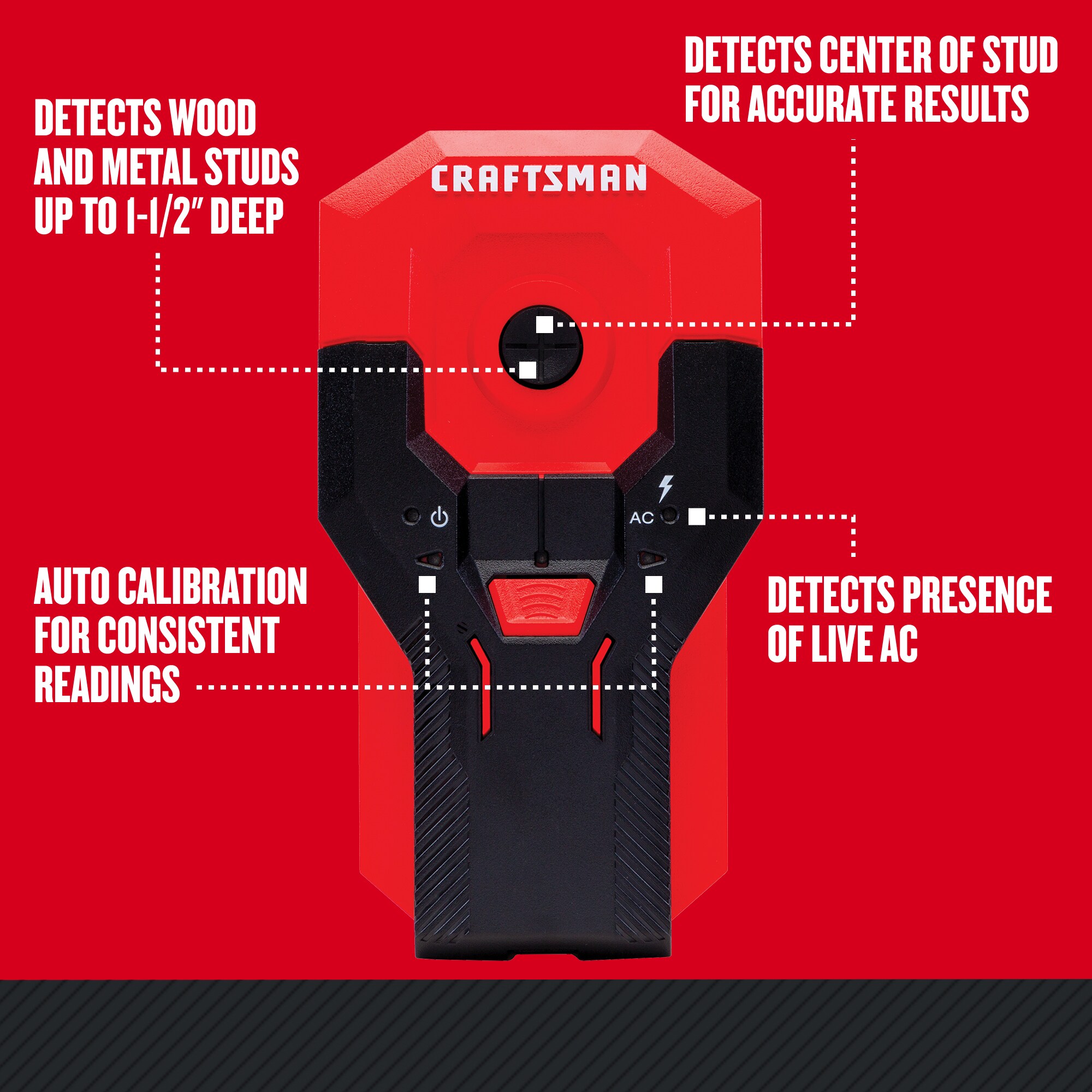 The StudBuddy Simplest Stud Finder for Metal and Wood Studs - Made