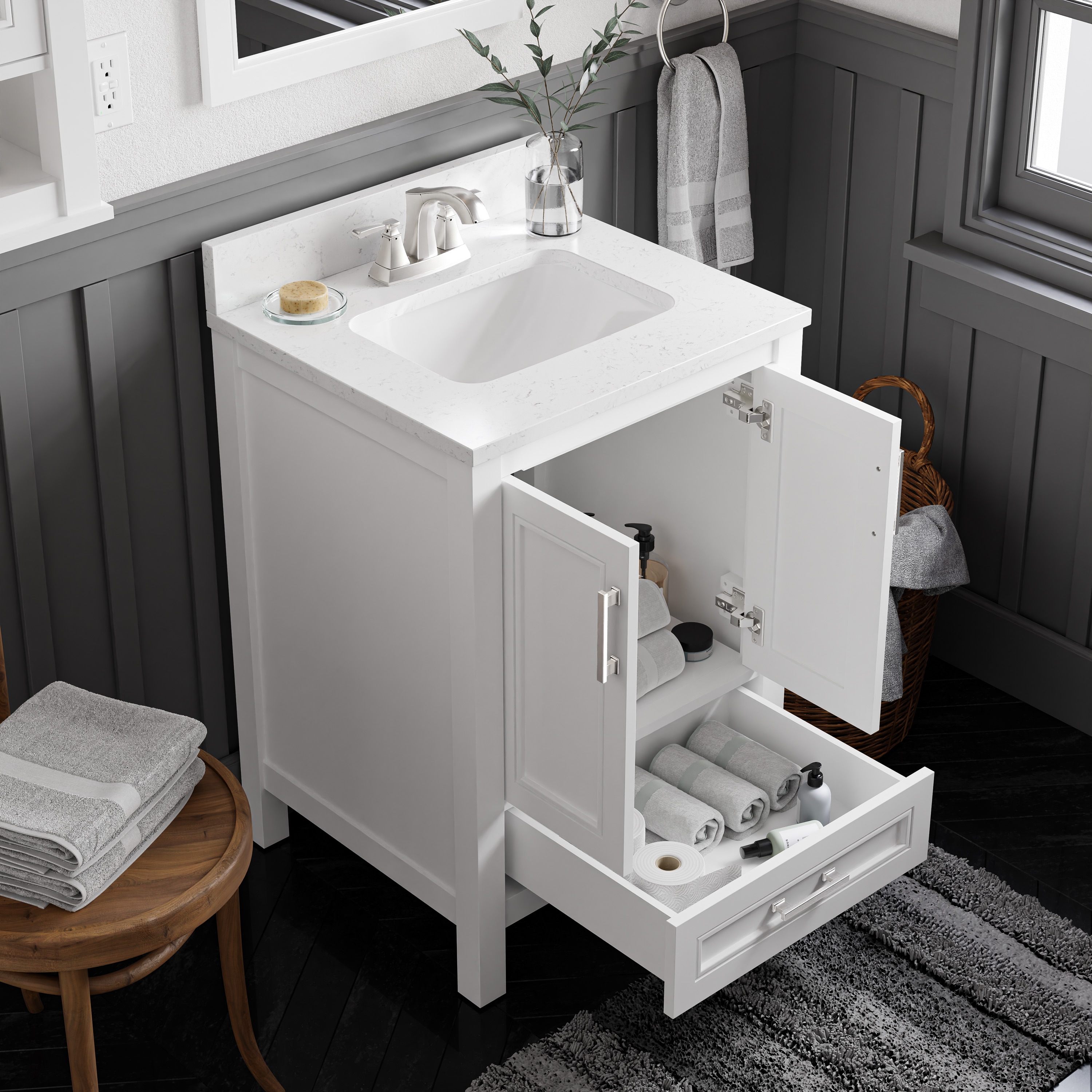 allen + roth 1541VA-24-201 Bath-Vanity-Combo - View #7