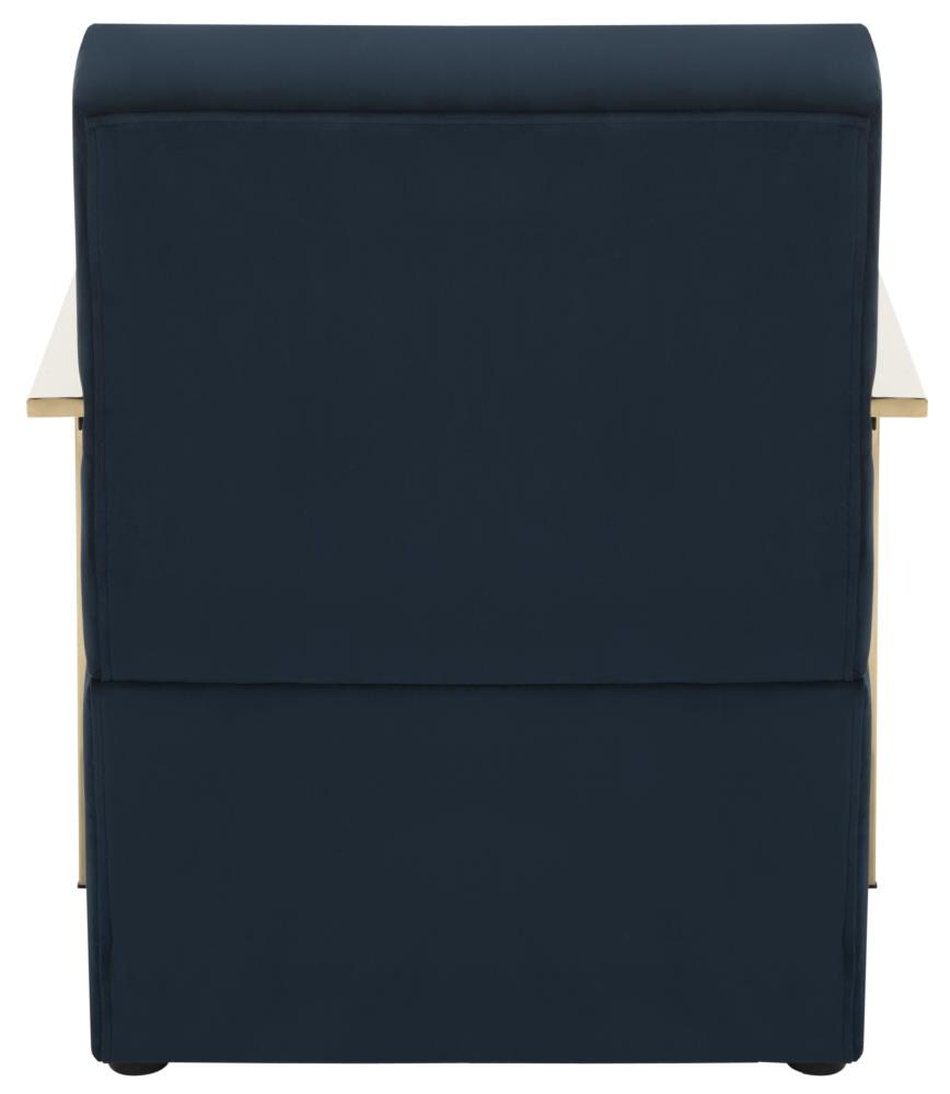 Safavieh Orna Casual Navy Accent Chair in the Chairs department at ...