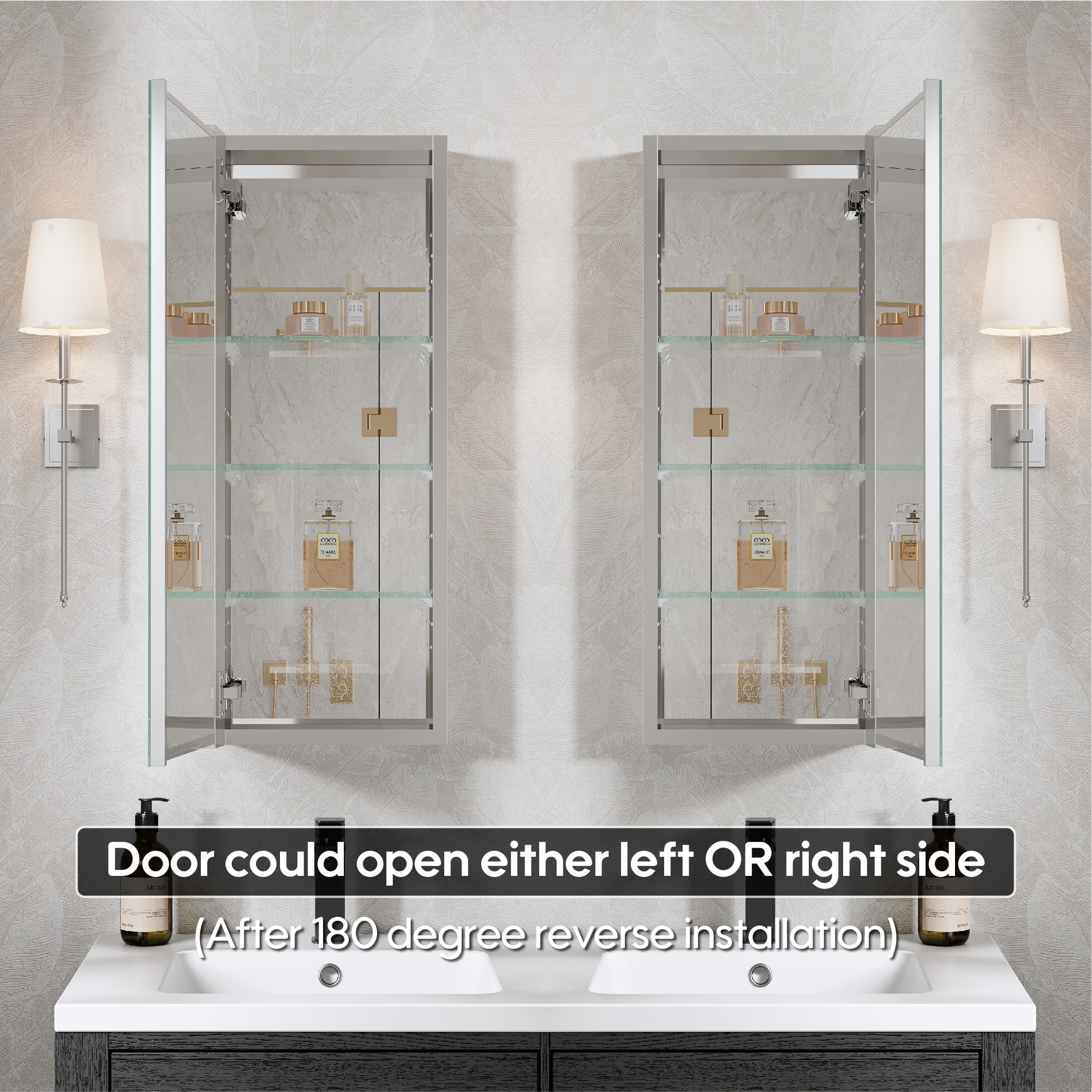 WELLFOR EX-2436F2 Bathroom-Medicine-Cabinets - View #7
