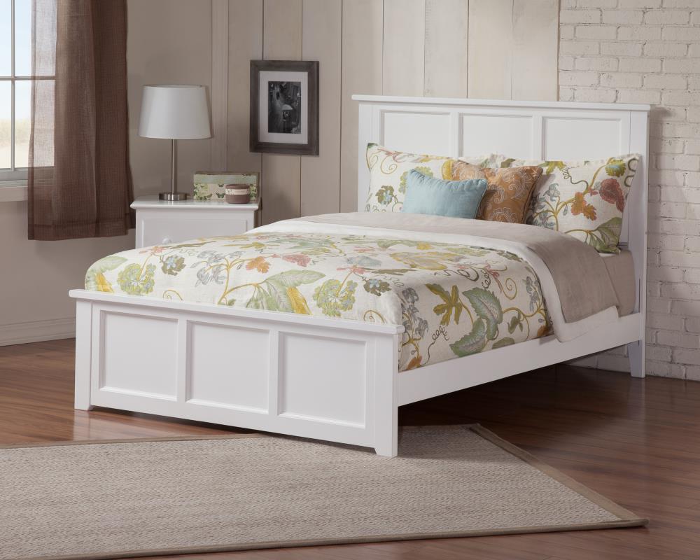 AFI Furnishings Madison White Queen Wood Bed Frame in the Beds ...