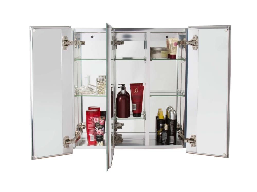 Dropship 36x26 Inch Aluminum Bathroom Medicine Cabinet, Adjustable