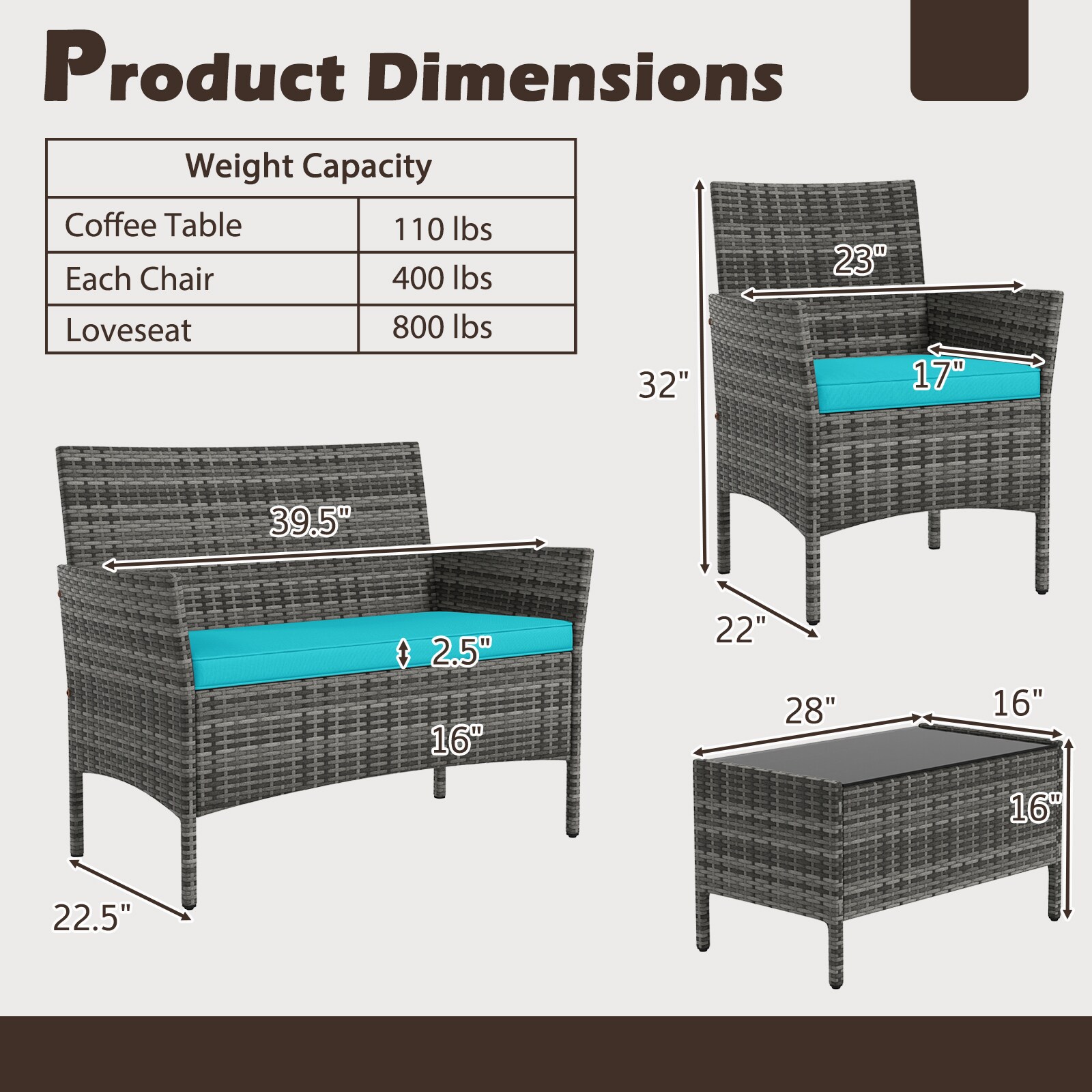 Slickblue D-CO-UT35137WH Patio-Conversation-Sets - View #7