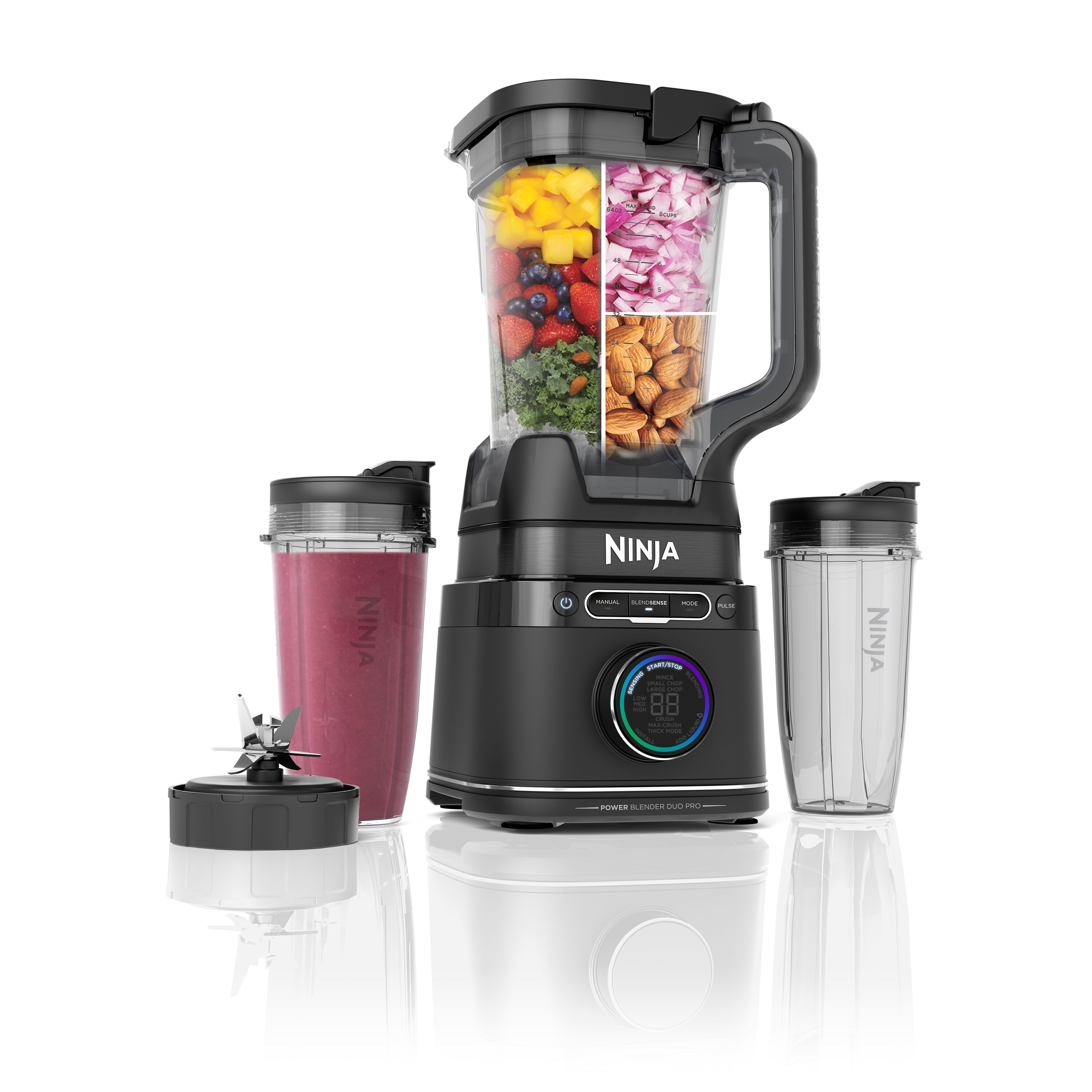 Ninja 24-oz 10-Speed Countertop Blender (Black) TB301 at Lowes.com