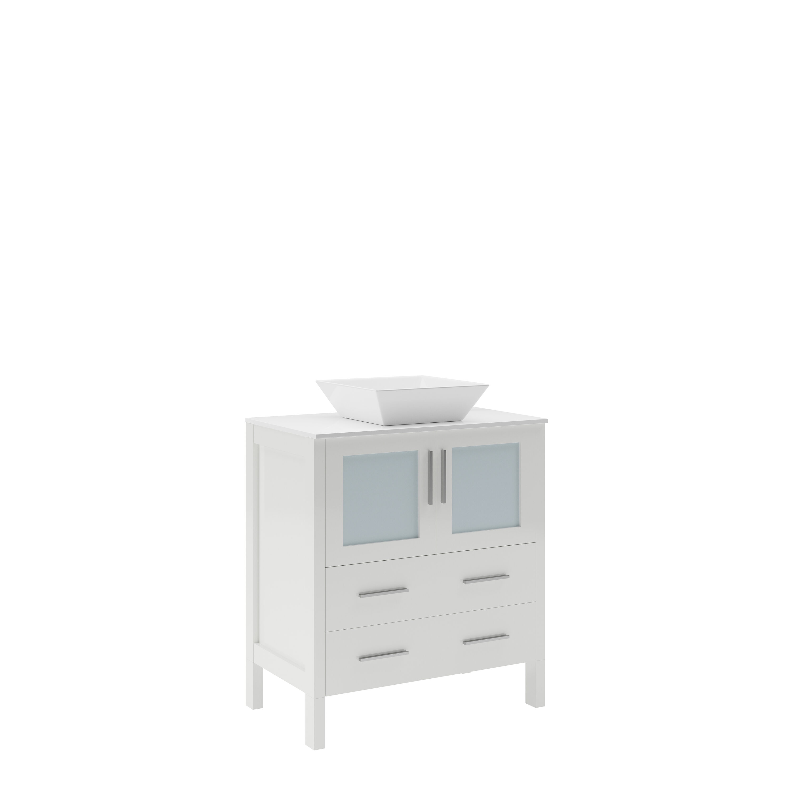 Fresca FCB6230WH-CWH-V Bath-Vanity-Combo - View #2
