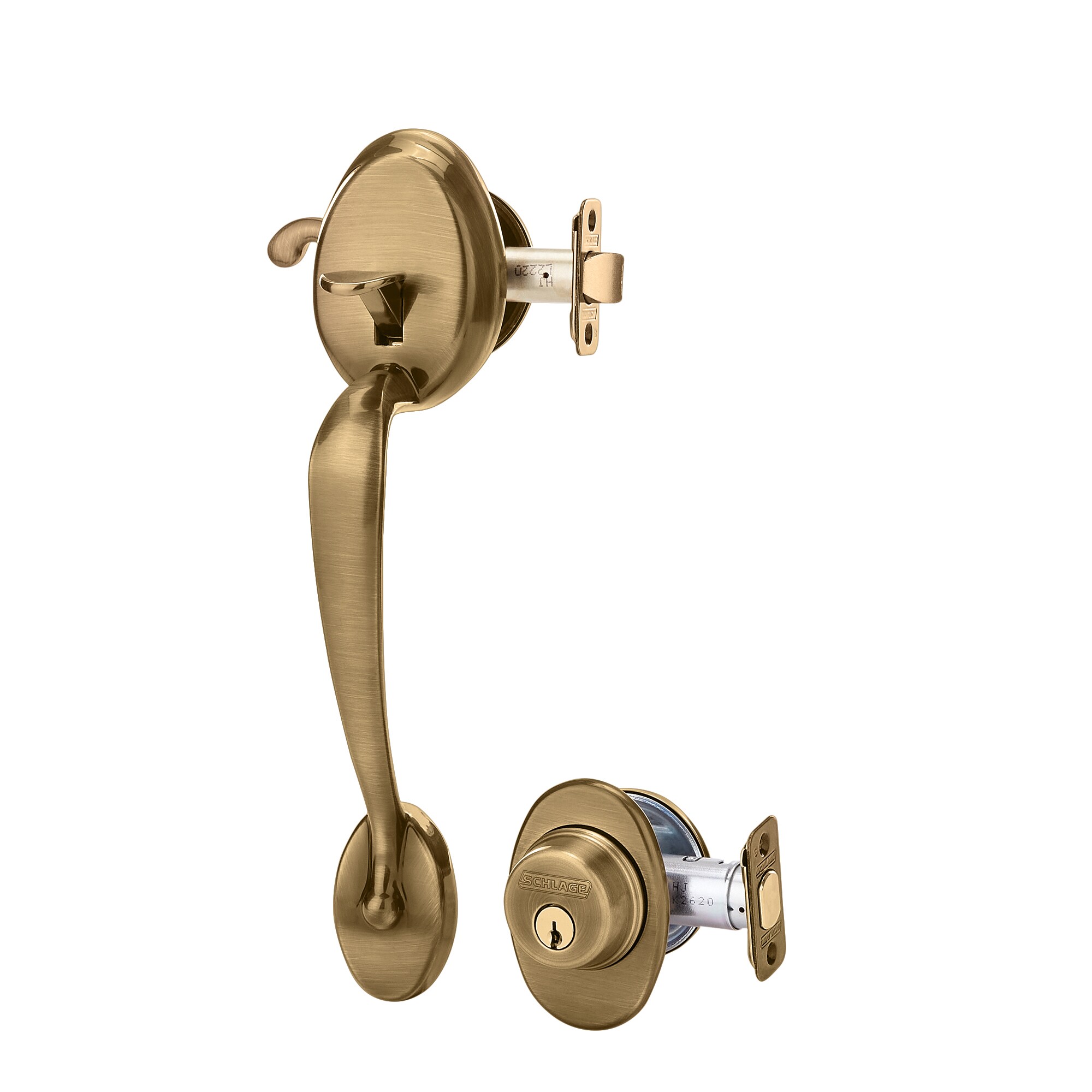 Schlage F60 V PLY 619 FLA Plymouth Front Entry Handleset with