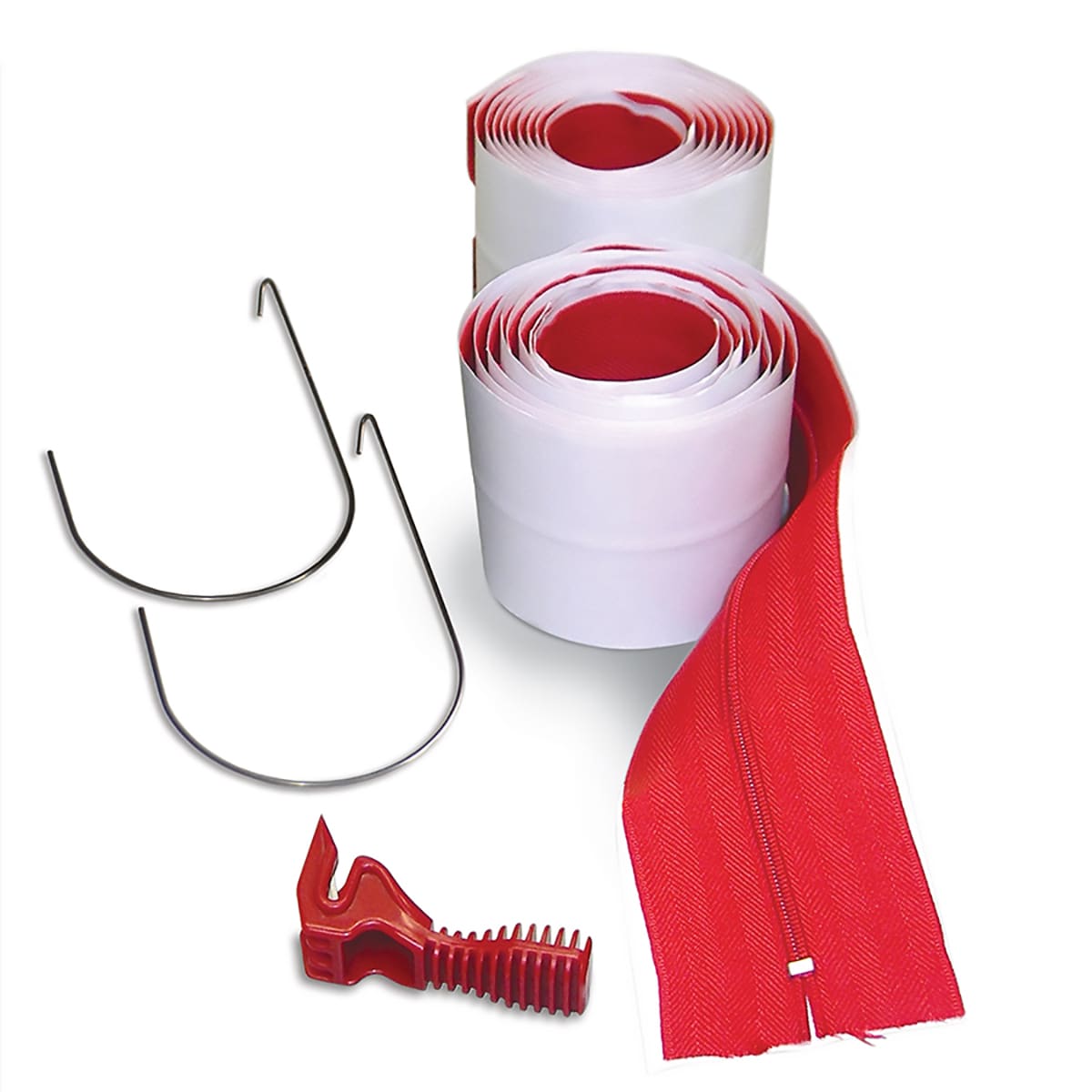 Heavy Duty Containment Zippers 12ct - Airtight Seal, Peel & Stick
