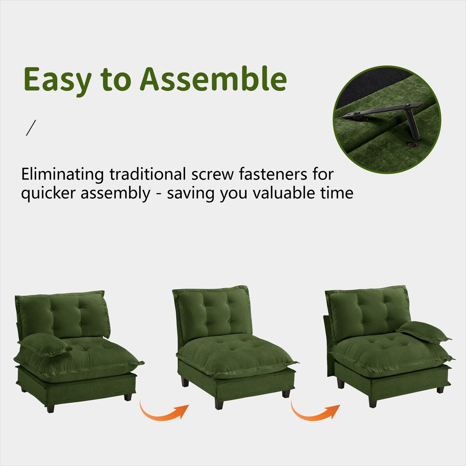 SUNCREAT 53PNOGM3RBLU Sofas-Loveseats - View #4