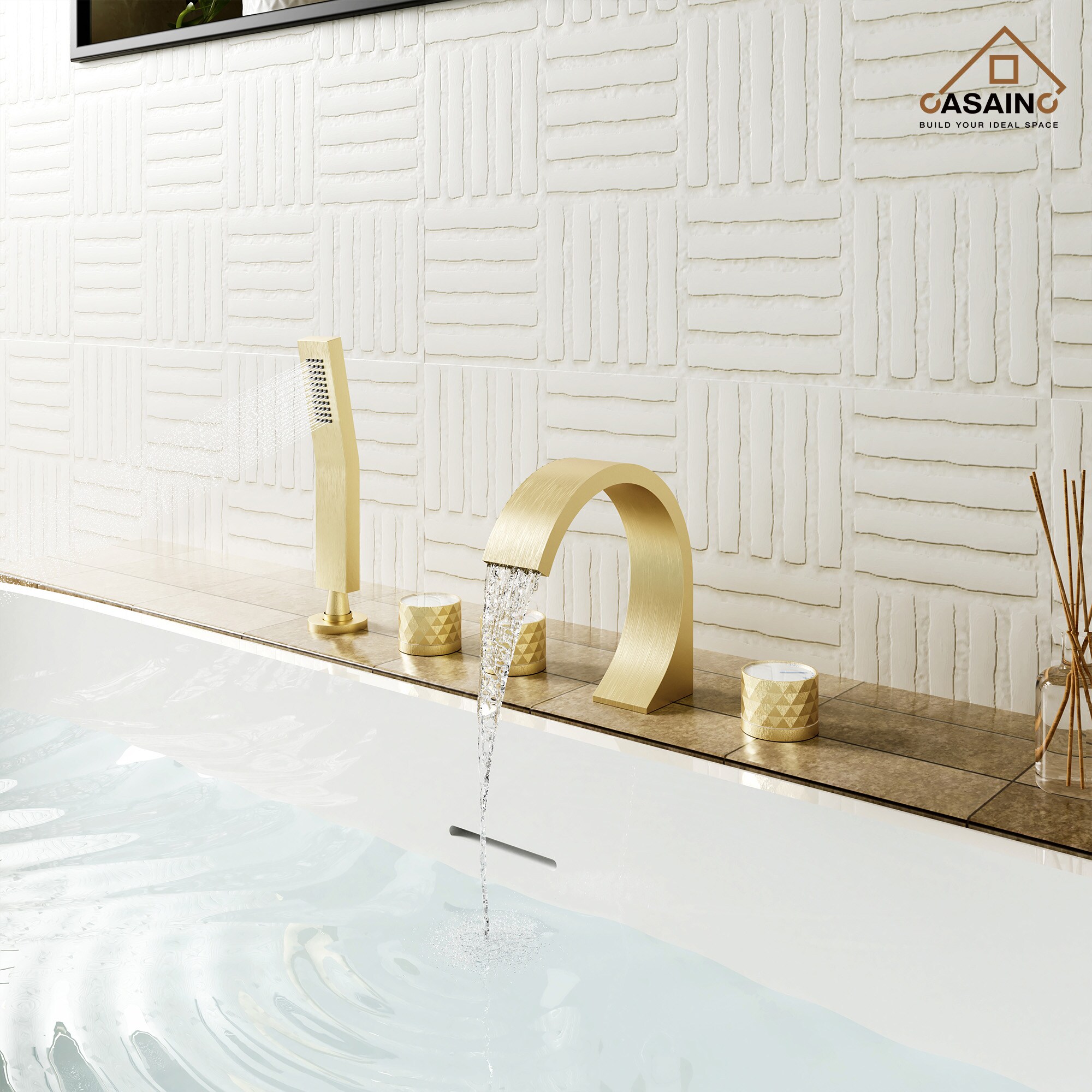 CASAINC TC11-TG Roman-Tub-Faucets - View #3