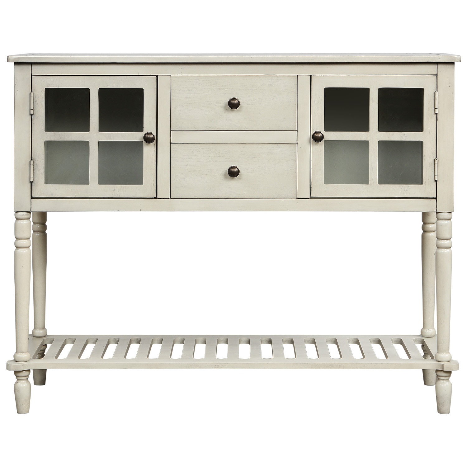 AHIOU HOME ZAAH-CT193444E Farmhouse Antique Gray Console table