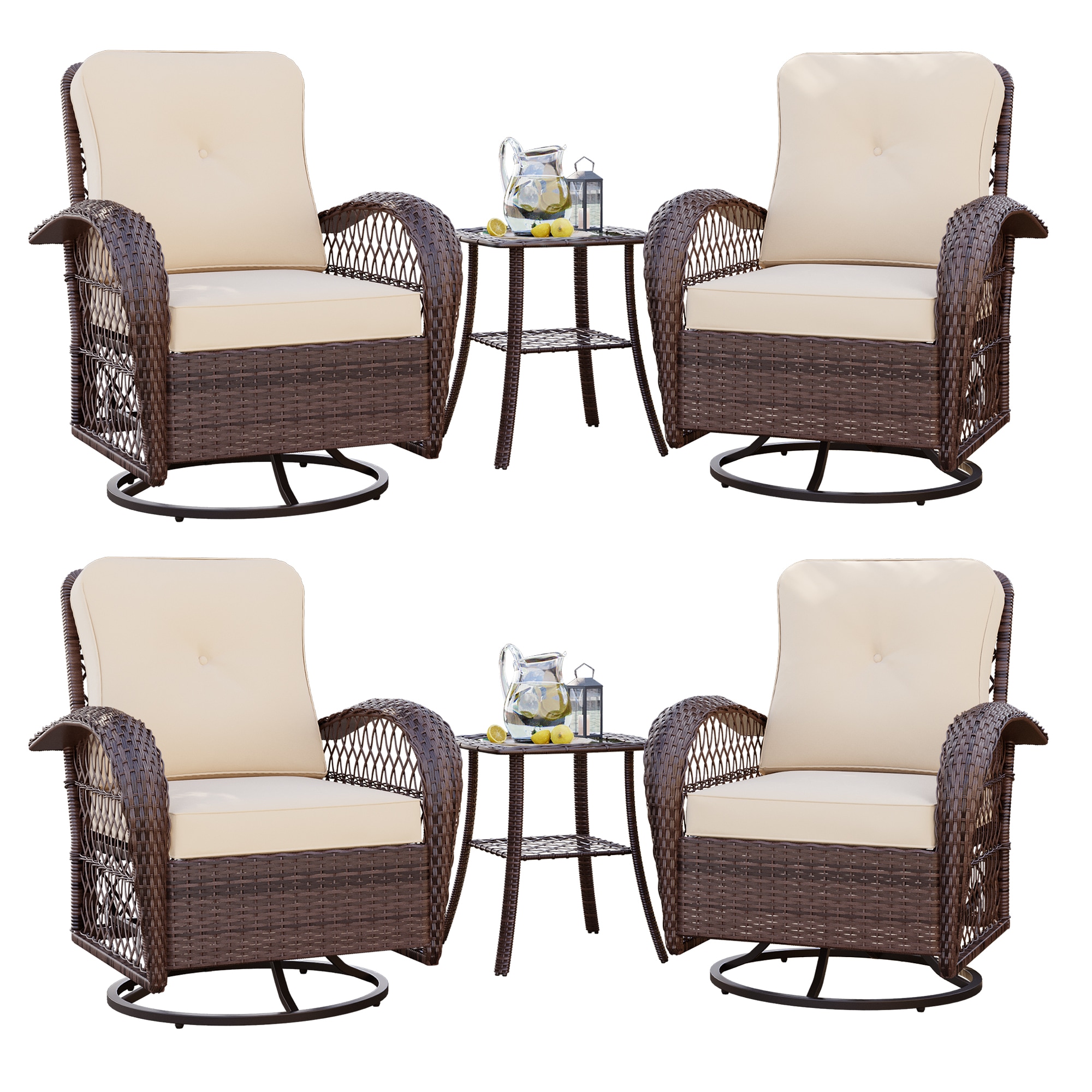 Patio Watcher LS-Y9-6PC-B1 Patio-Conversation-Sets - View #2