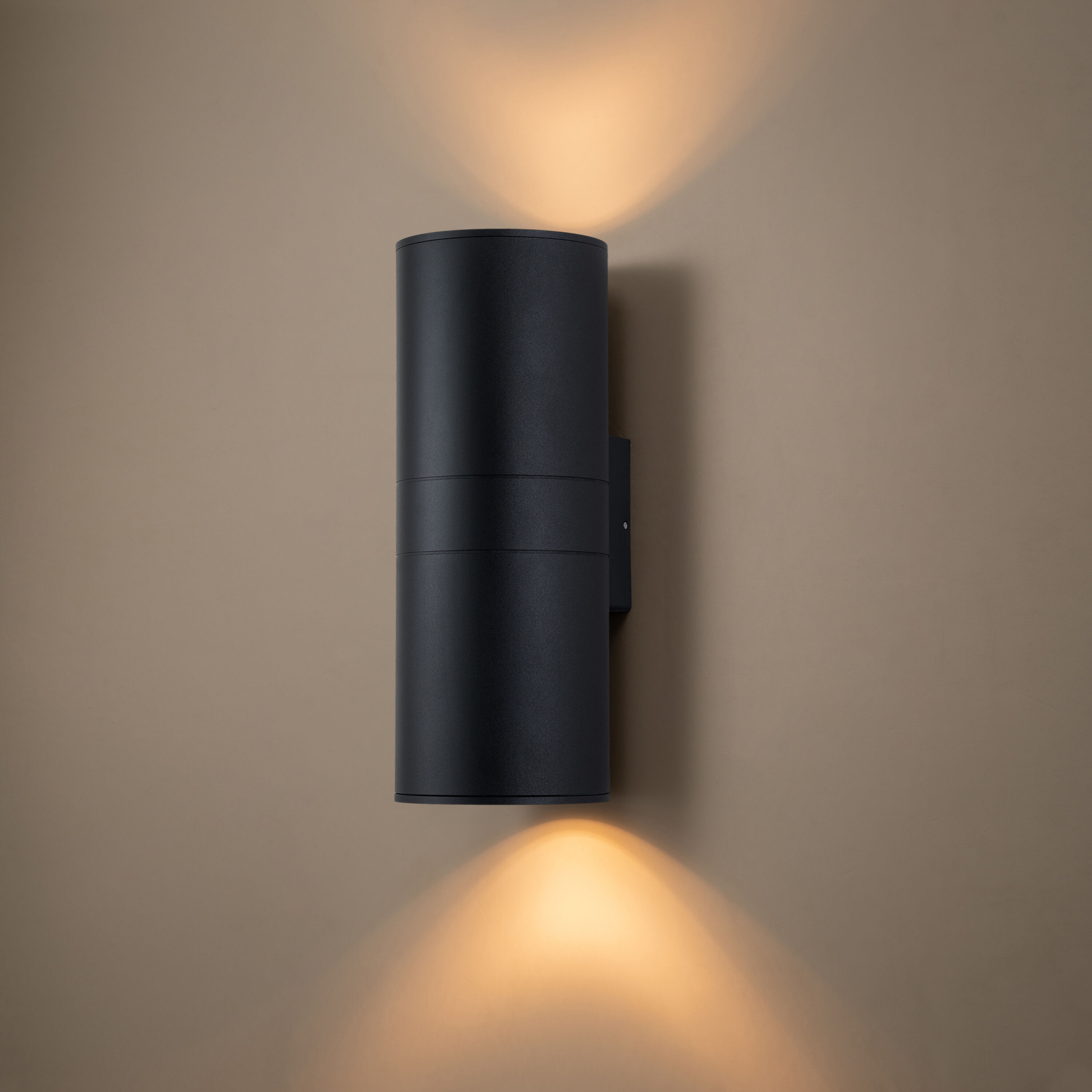 C Cattleya 2-Light 19.75-in H Matte Black Led, Outdoor Wall Light In ...