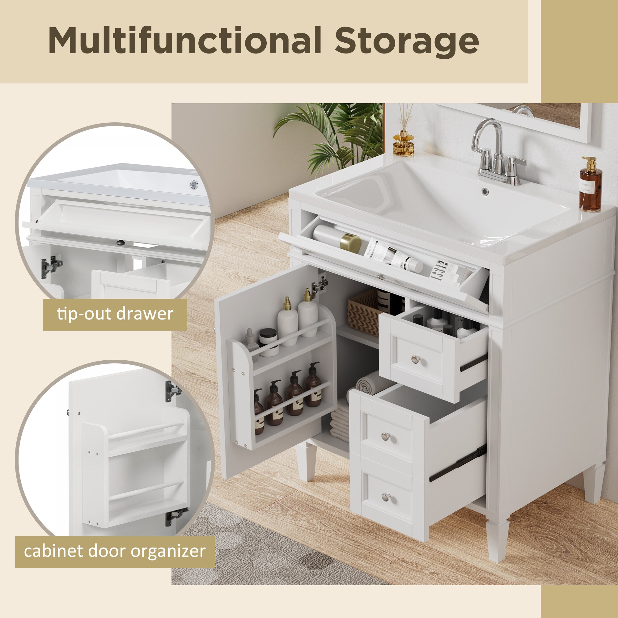 ModernLuxe L3P-SW000122AAK-2 Bath-Vanity-Combo - View #4