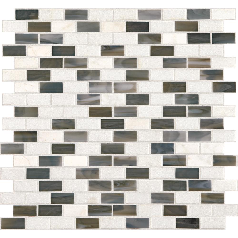 American Olean LWESNORTHERNLIG Northern Lights 12-in x 12-in Multi-finish Glass; Stone Marble Uniform Squares Tile (0.97-sq. ft/ Piece)