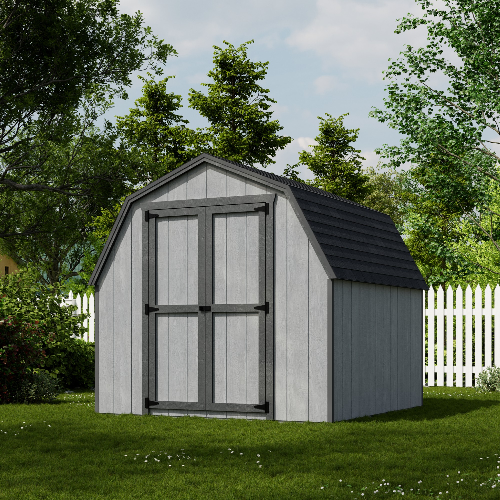 Little Cottage Co 8X8 VGB-4-PC Wood-Storage-Buildings - View #2
