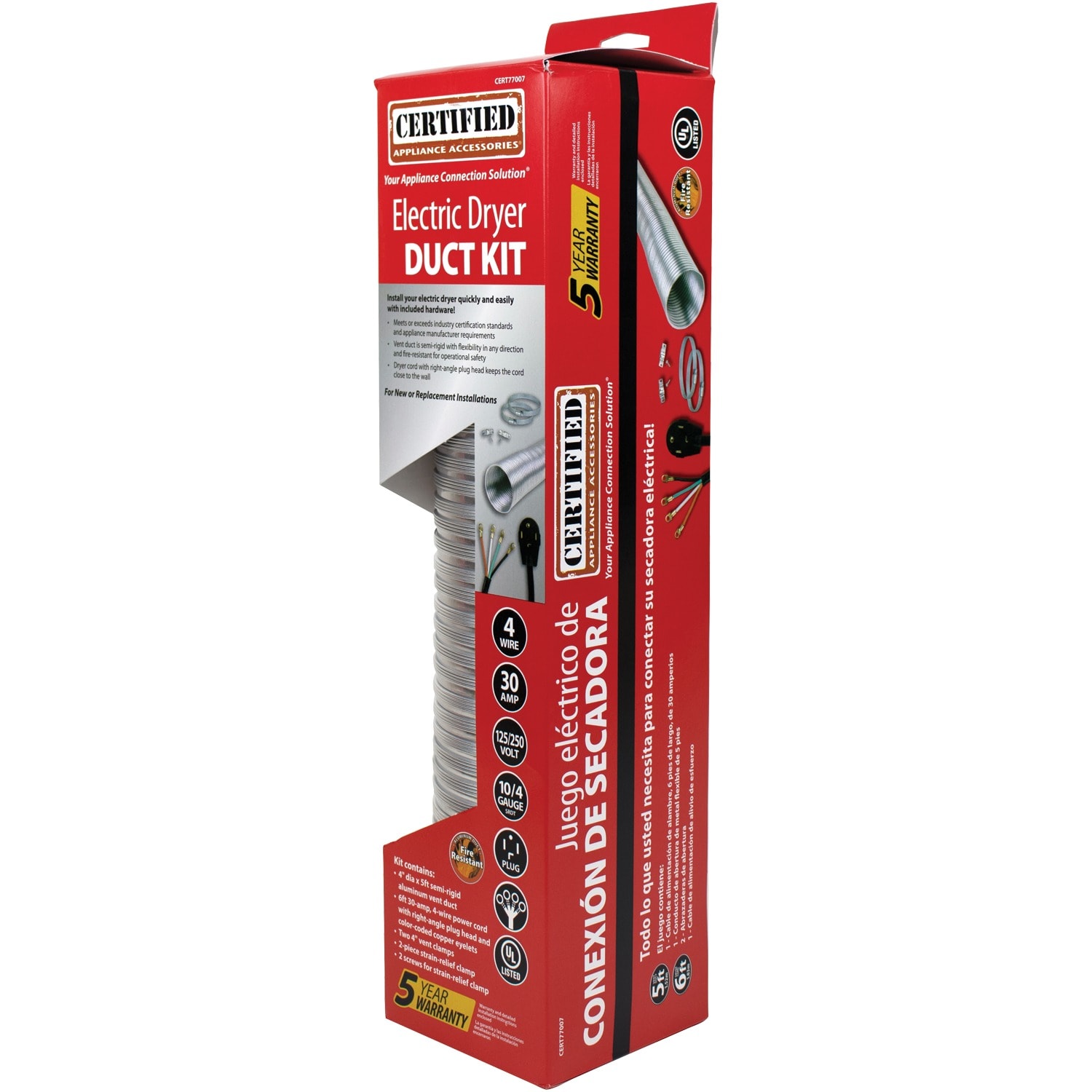 Certified Appliance Accessories 080161 Dryer-Vent-Kits - View #19