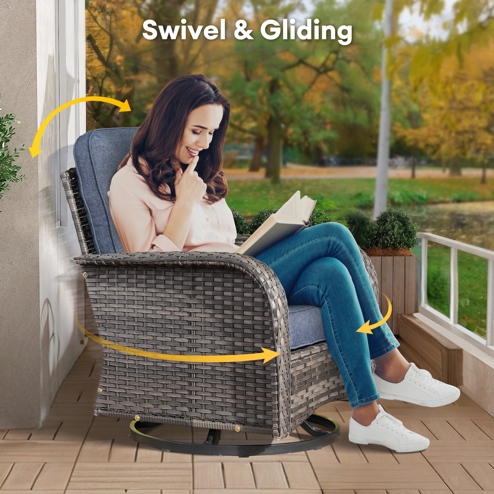 weaxty HMBCFP54YZGNCGNTC307 Patio-Conversation-Sets - View #6