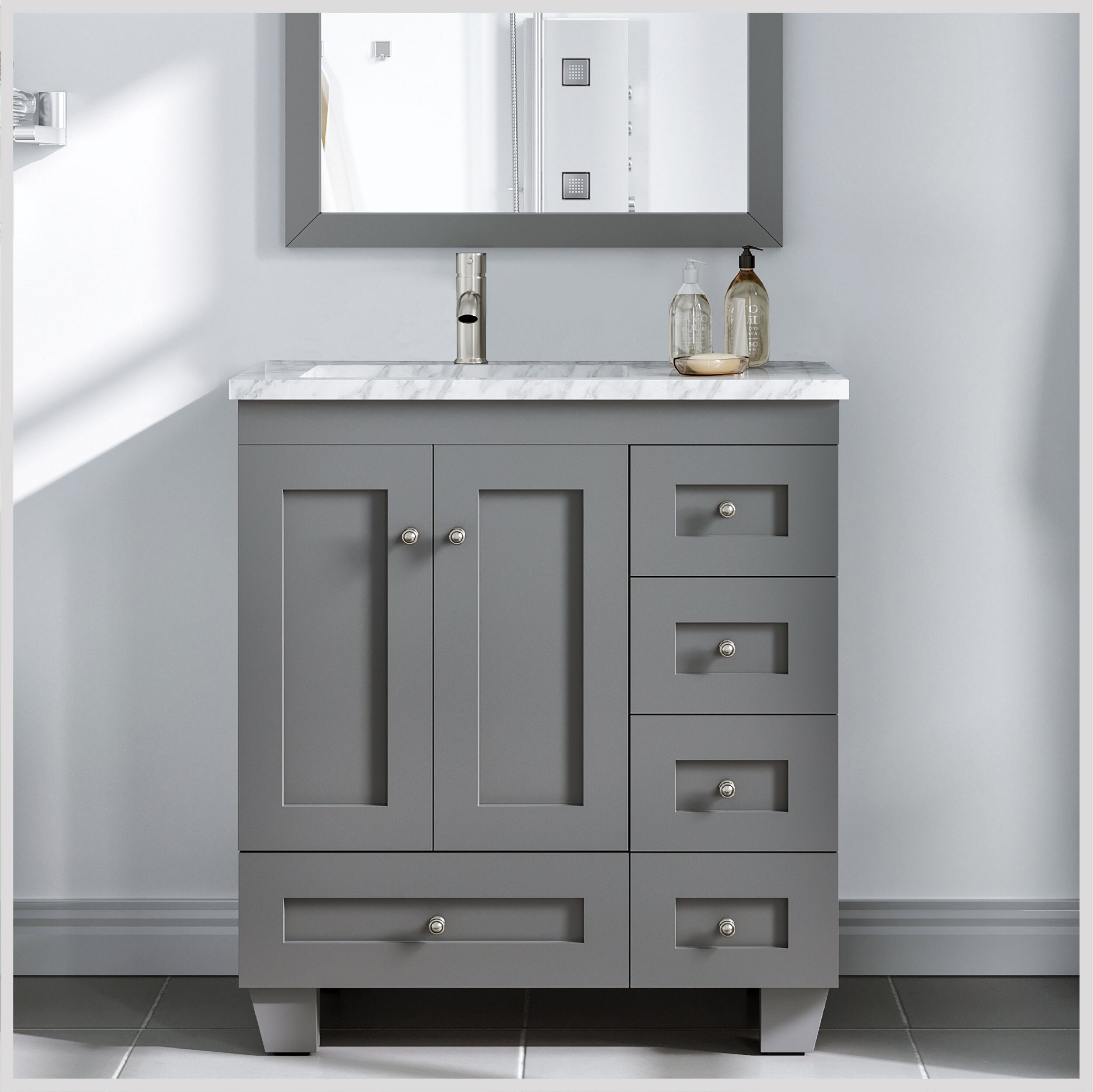 45 Inch Single Sink Bathroom Vanity Rispa