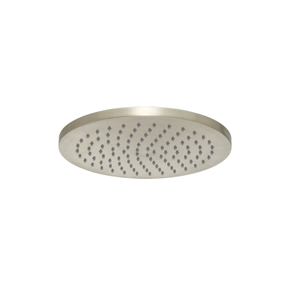 Neo Brushed Nickel Rain Shower Head with 2.5 GPM