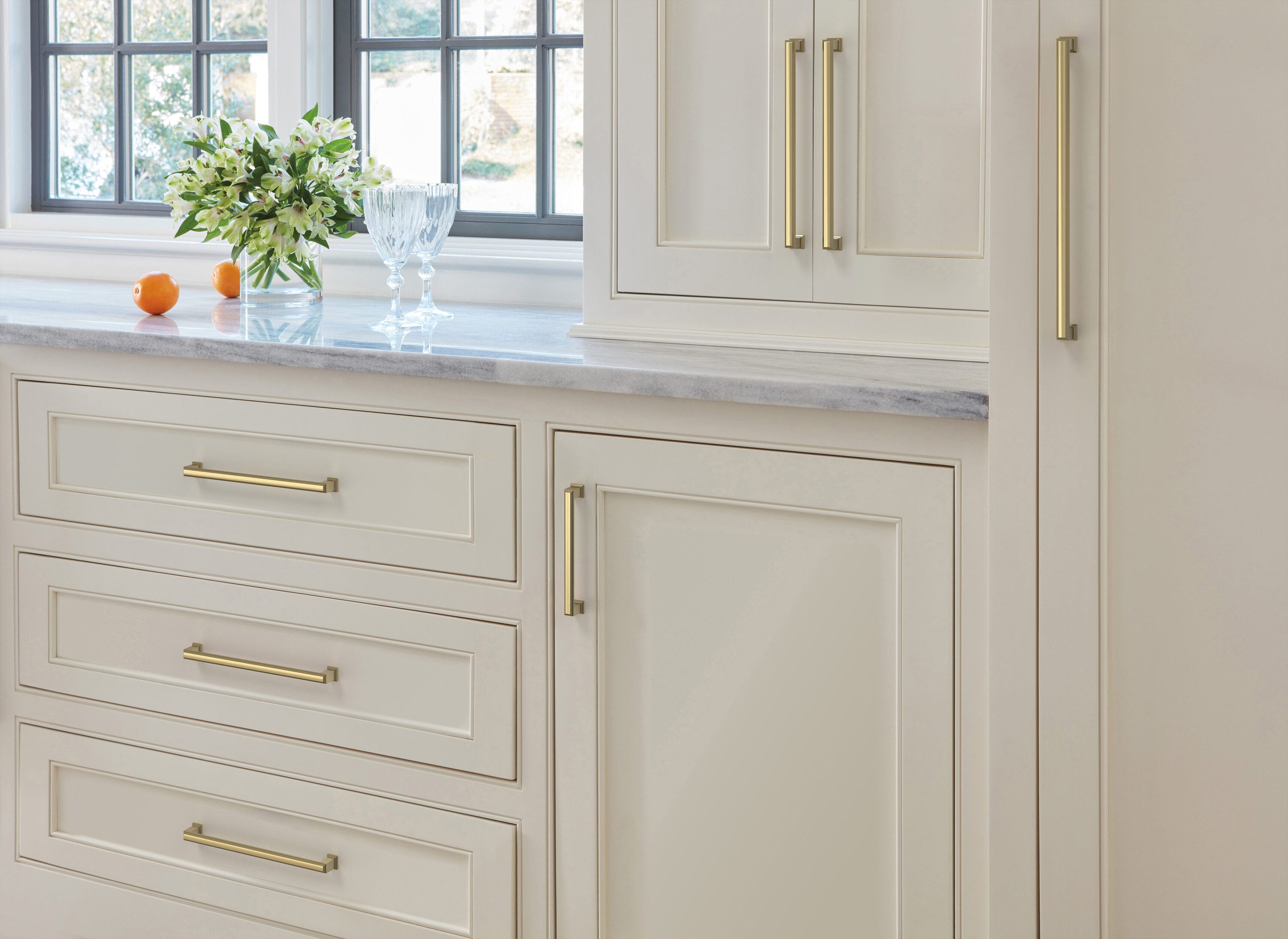 Golden Champagne 12-5/8" Matte Cabinet Bar Pull with Mounting Hardware