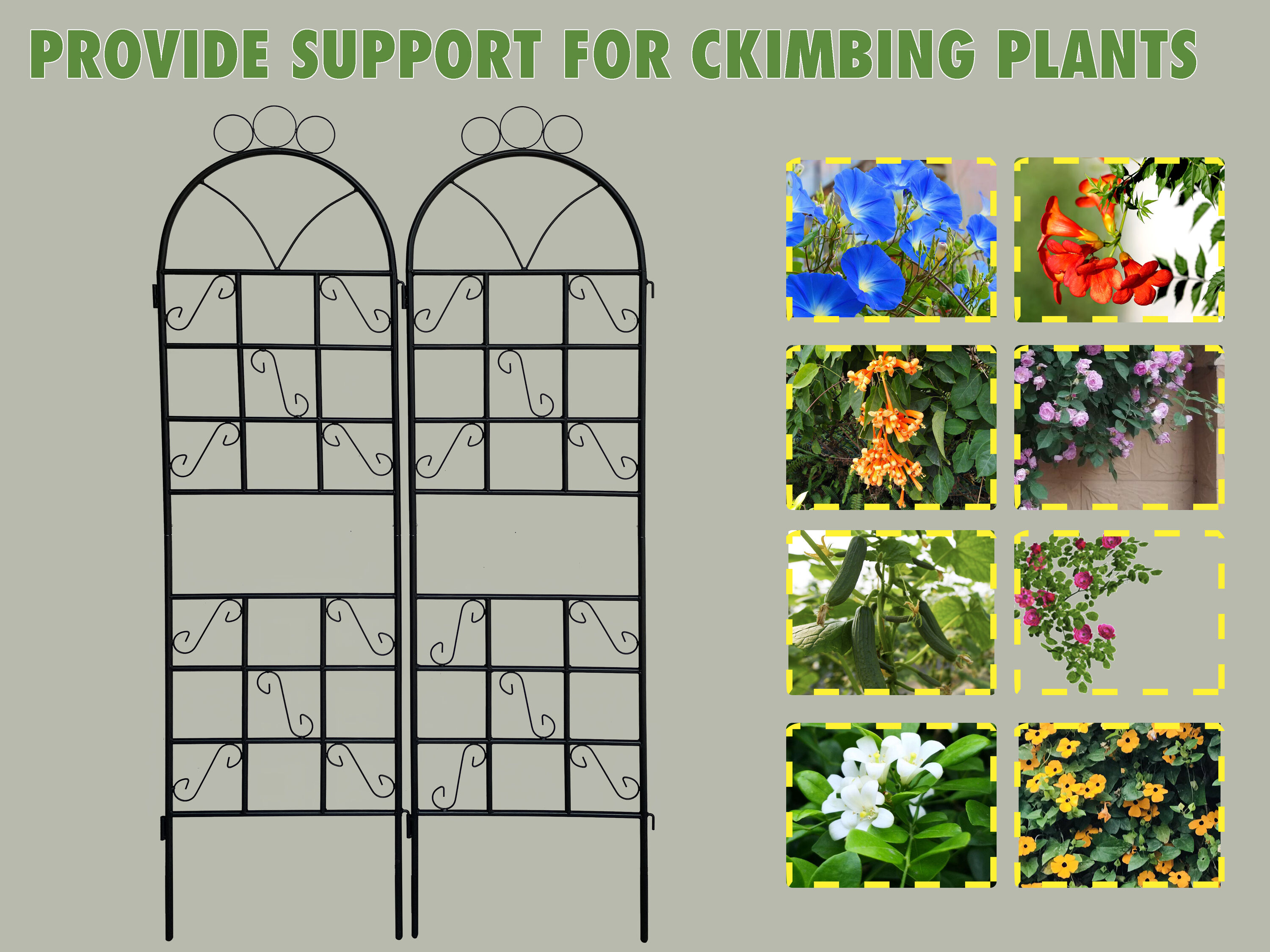 Kahomvis WS-QPT2-049 Garden-Trellis - View #4