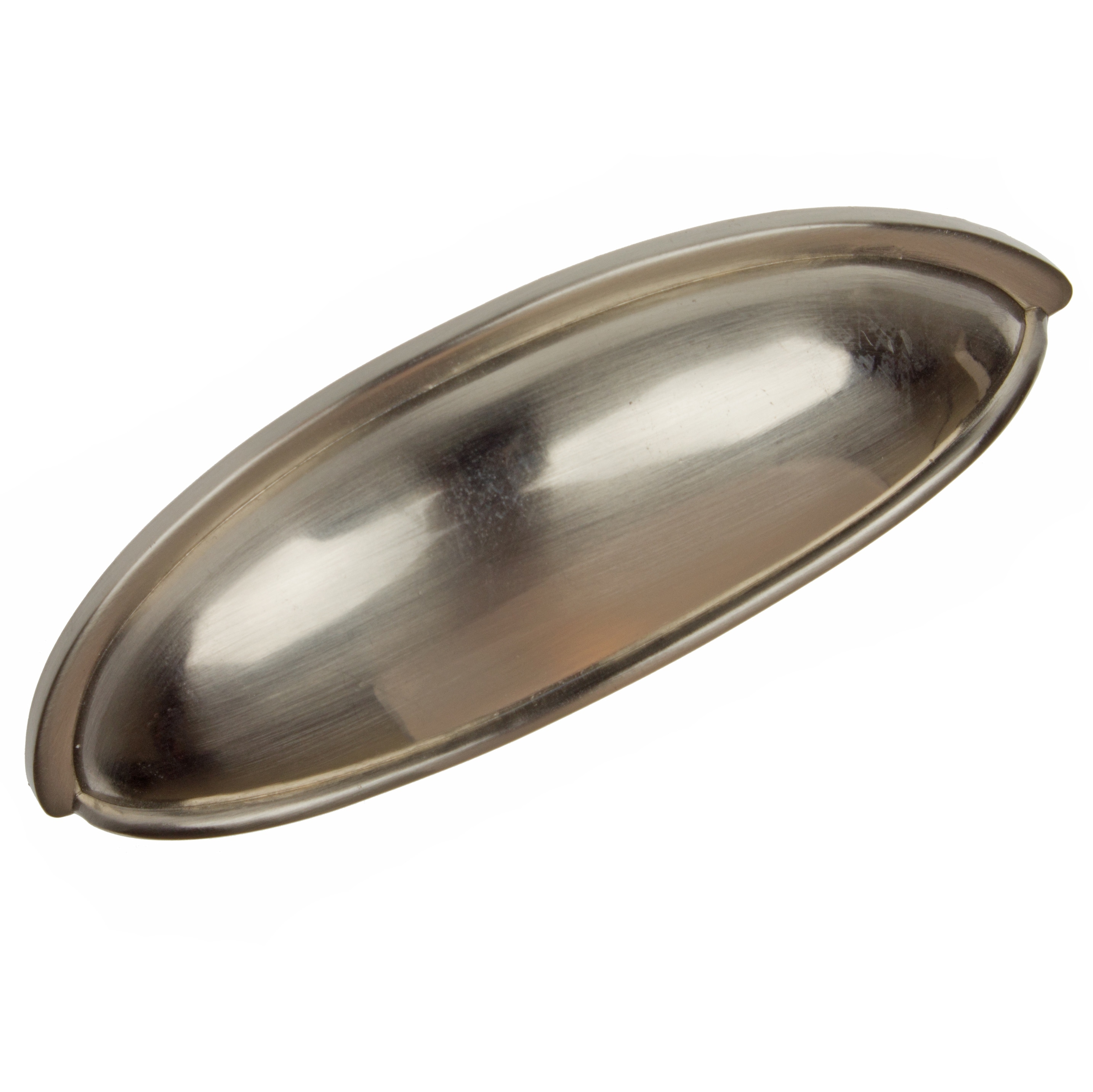 GlideRite Hardware 4198-SN-5 2-15/16 Inch Center to Center Classic Bin Pull Cabinet Hardware Cup Handle - 5 Pack