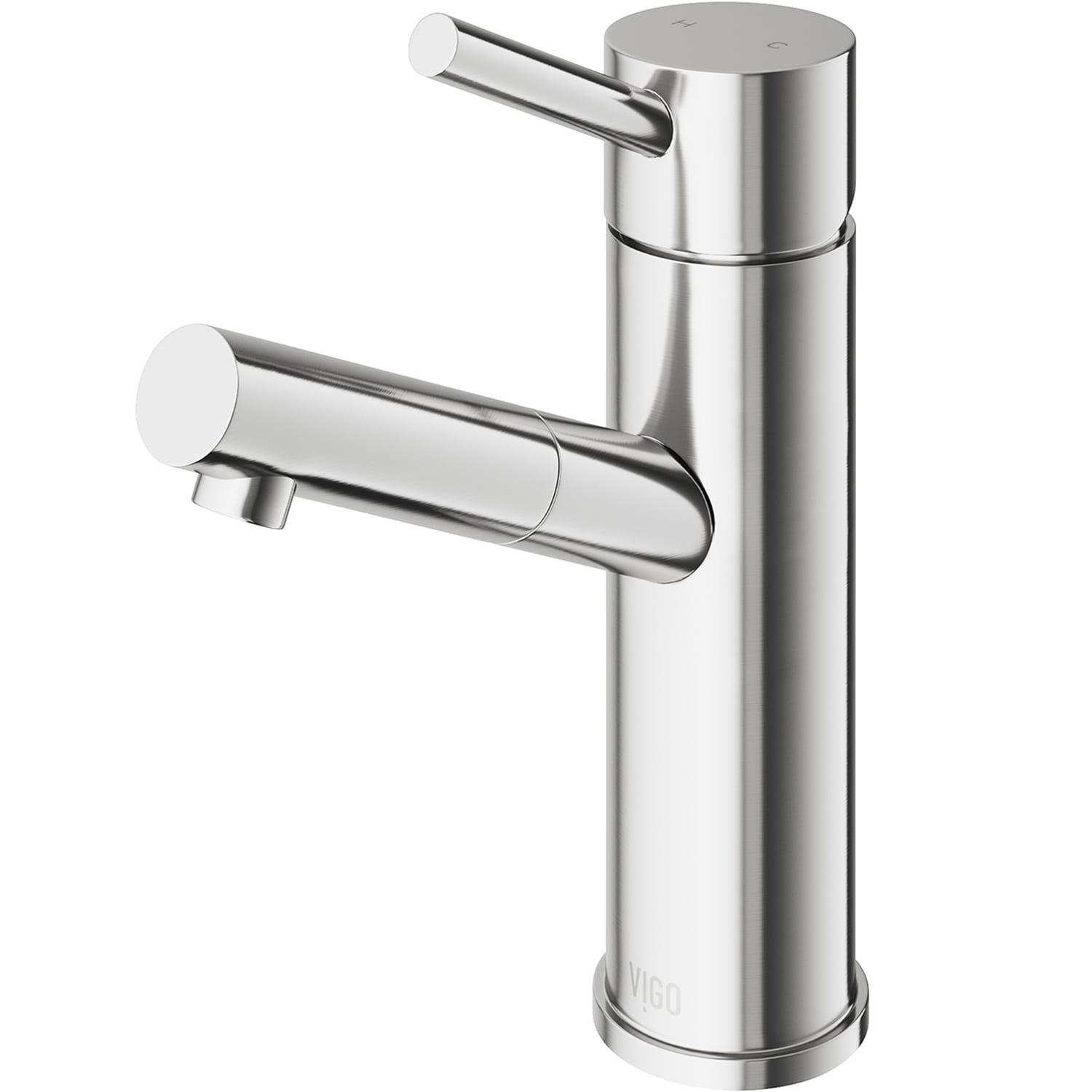 VIGO VG01009BN Noma Brushed nickel Single hole 1-handle WaterSense High-arc Commercial/Residential Handle Bathroom Sink Faucet