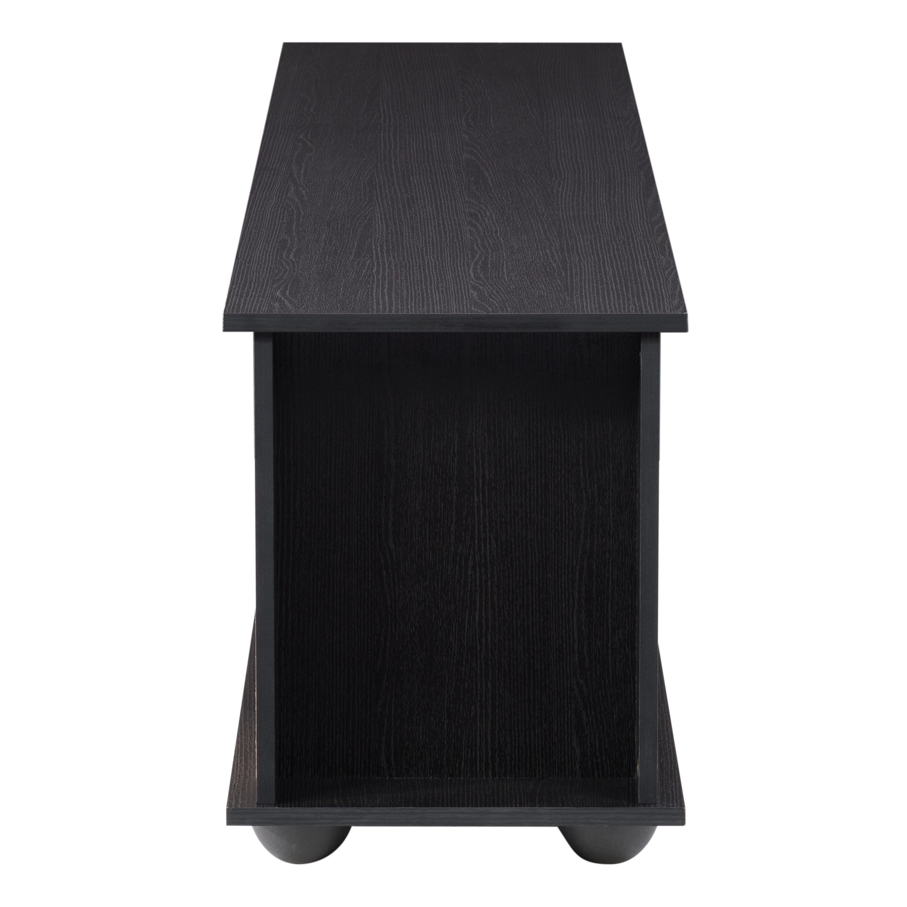 Bakersfield Ravenwood Black Contemporary TV Stand, 74"