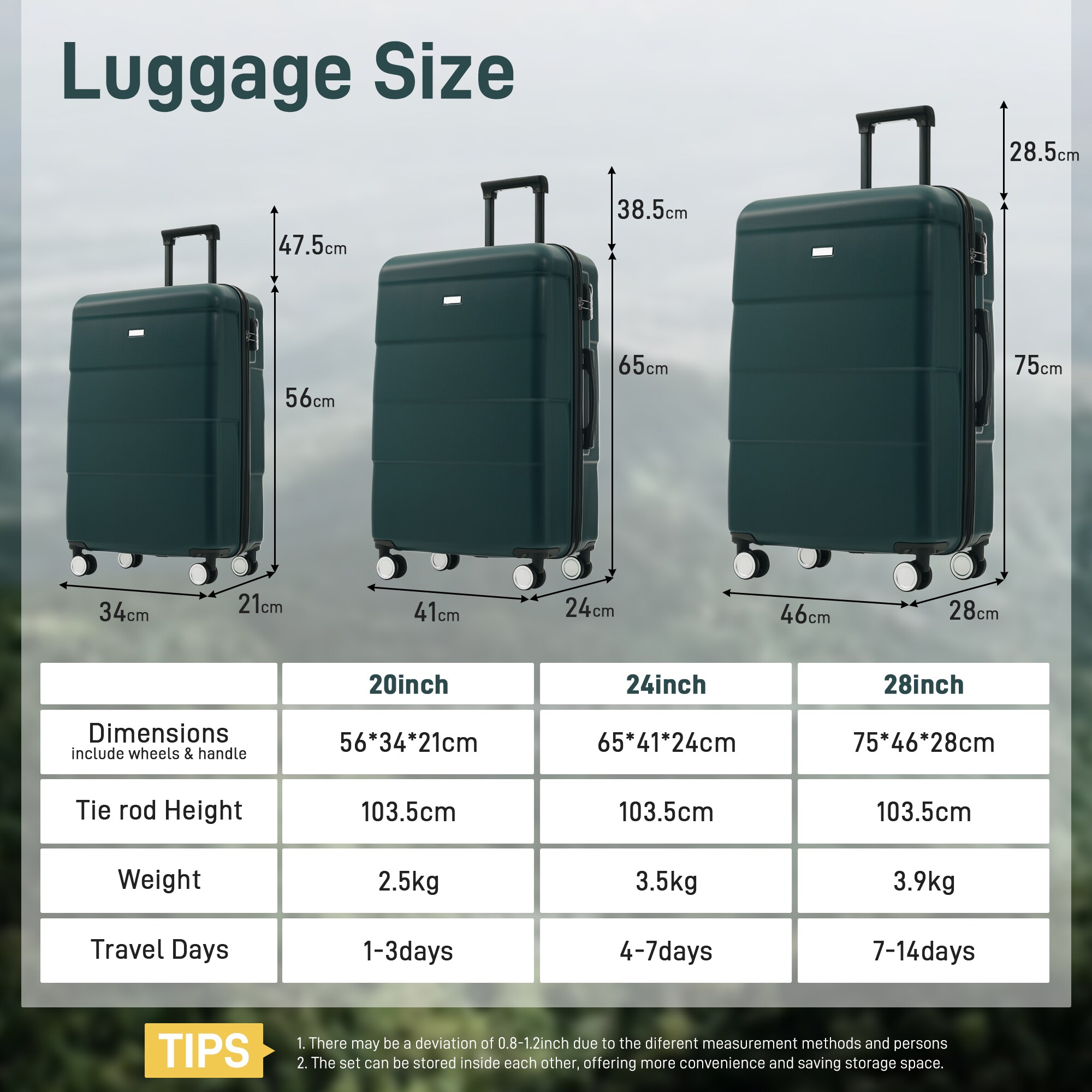 LOVMOR SF-H-N732P308497M Luggage-And-Luggage-Sets - View #2