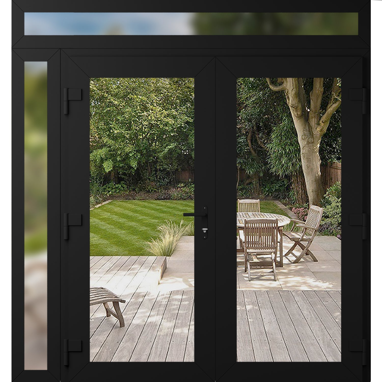 Vdom doors VDOMDOORS HIDDEX0155 Exterior Prehung Steel Door with ...