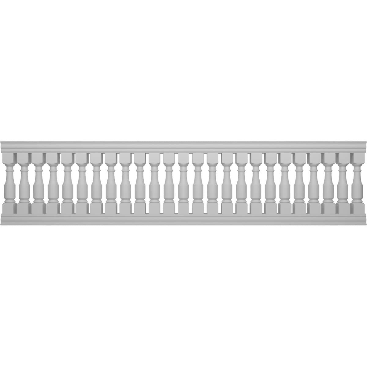 Ekena Millwork BALK42X168HMA FiberThane 14-Feet x 42-Inches Hamilton Fiberglass Deck Rail Kit