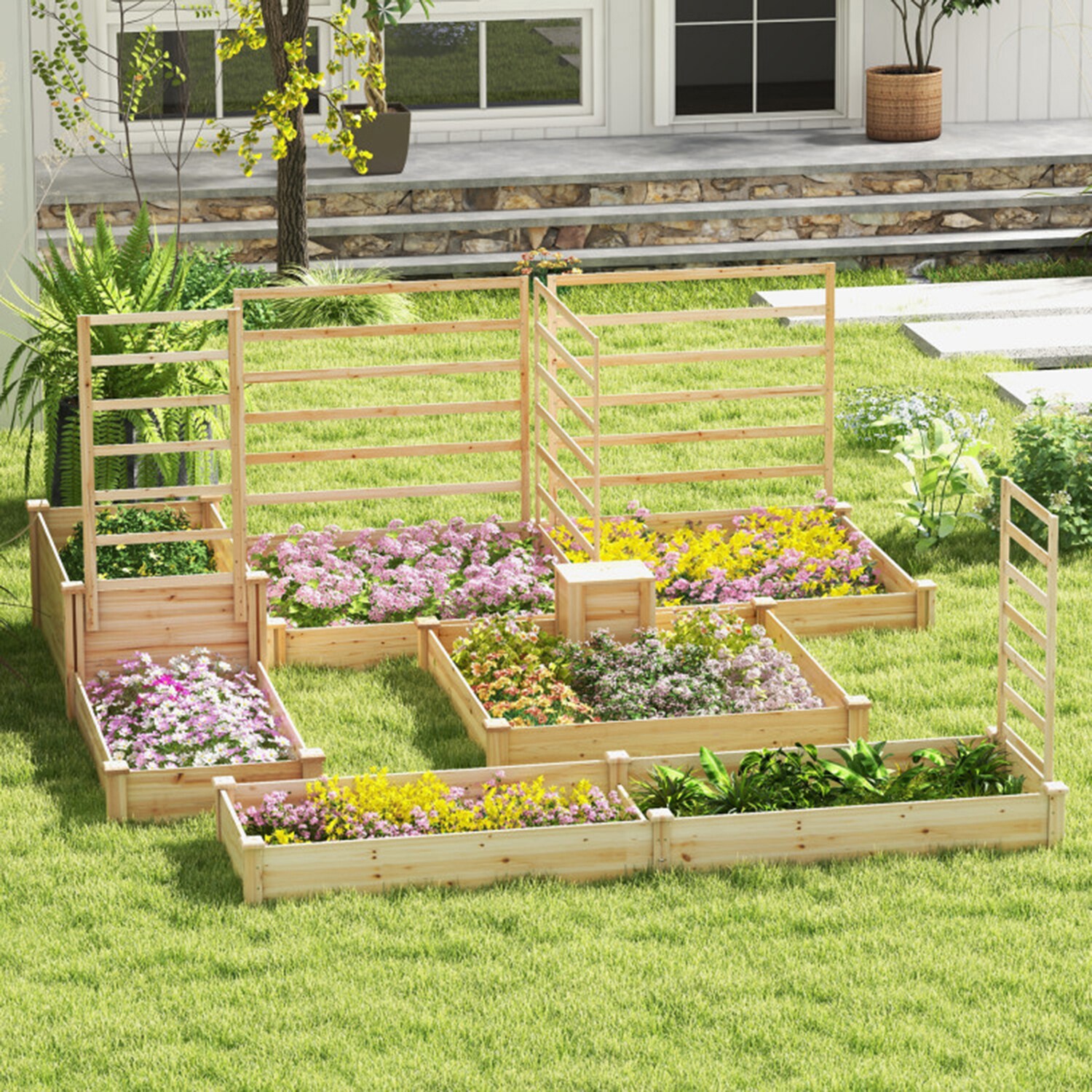 Mondawe MO-G4104NA3P Raised-Garden-Beds - View #3