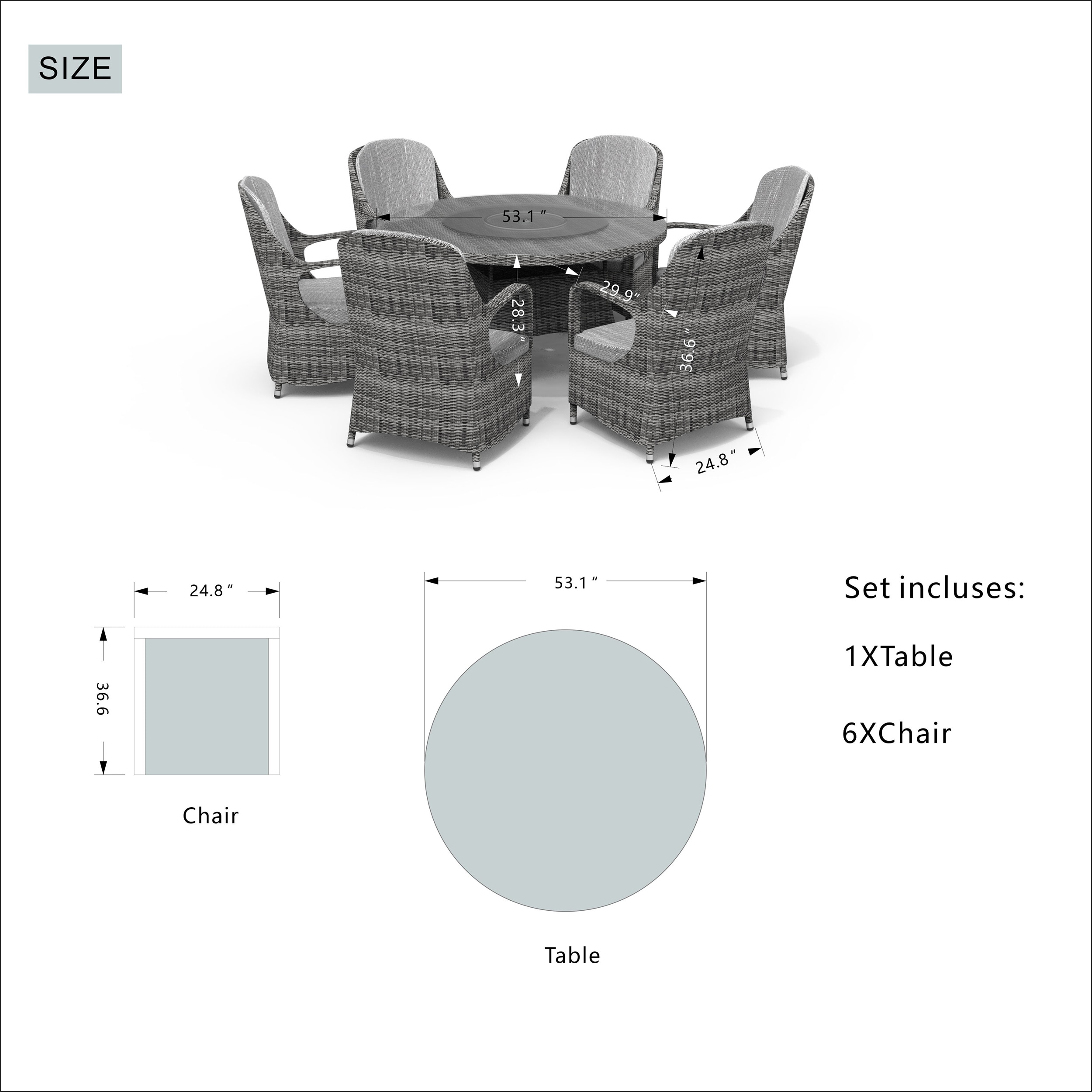 Moda Furnishings MOD-1711-G Patio-Dining-Sets - View #4