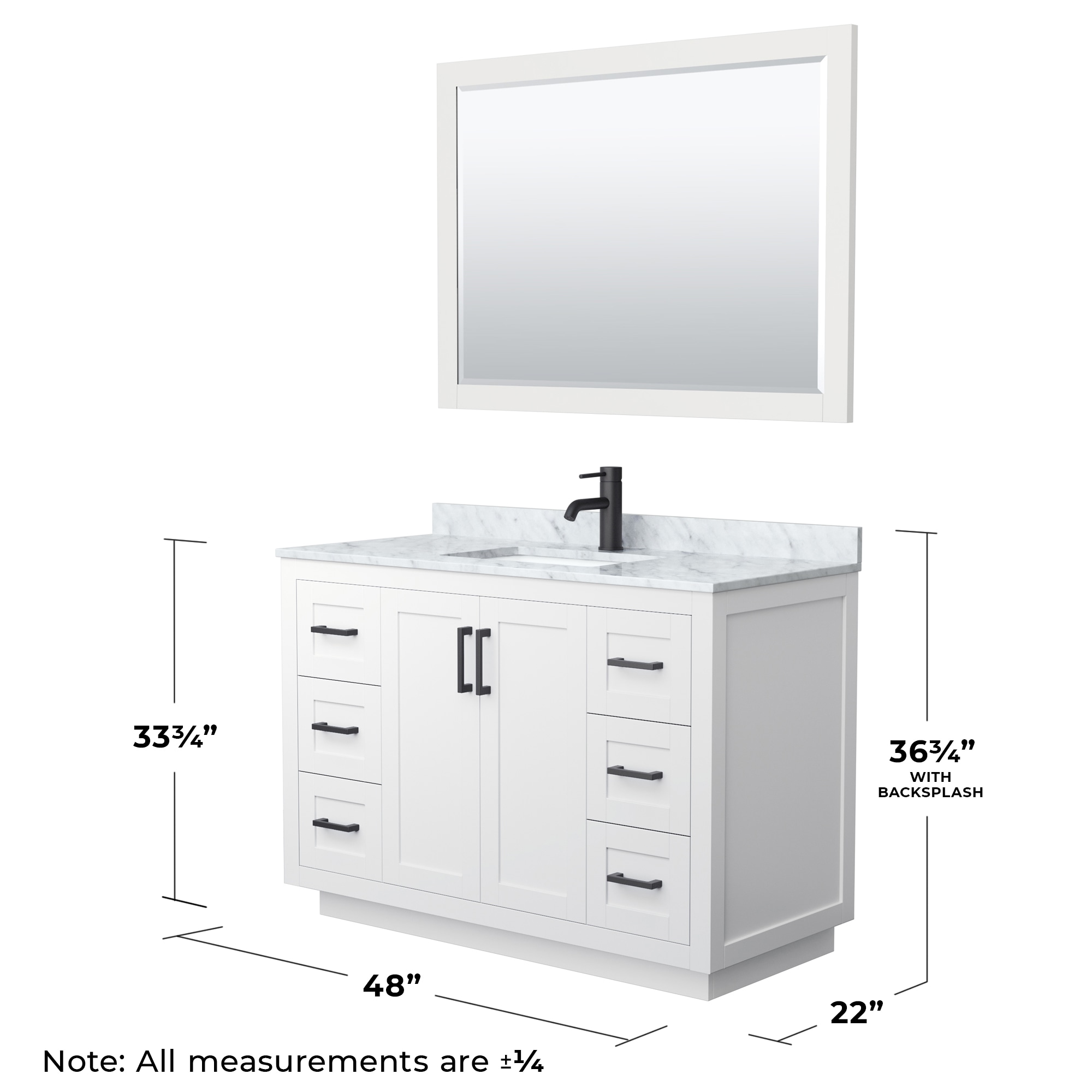 Wyndham Collection WCF292948SWBCMUNSM46 Bath-Vanity-Combo - View #6