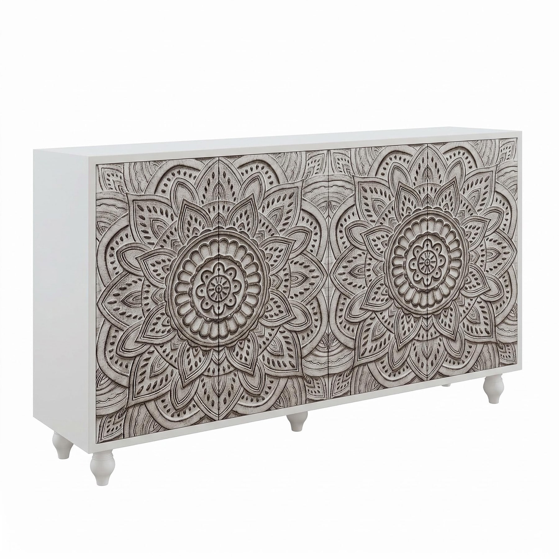 SINOFURN - Country MDF Off-White Sideboard