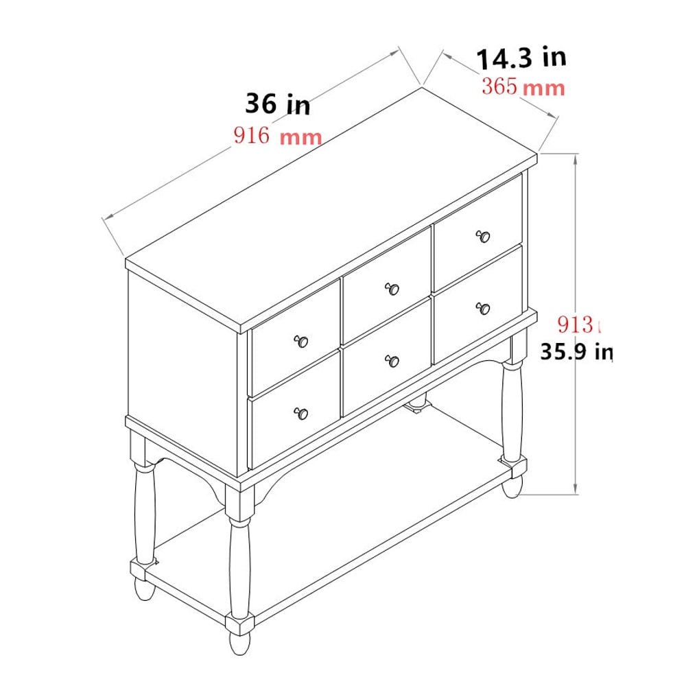 CASAINC MA-AM190701-WB Console-Sofa-Tables - View #5