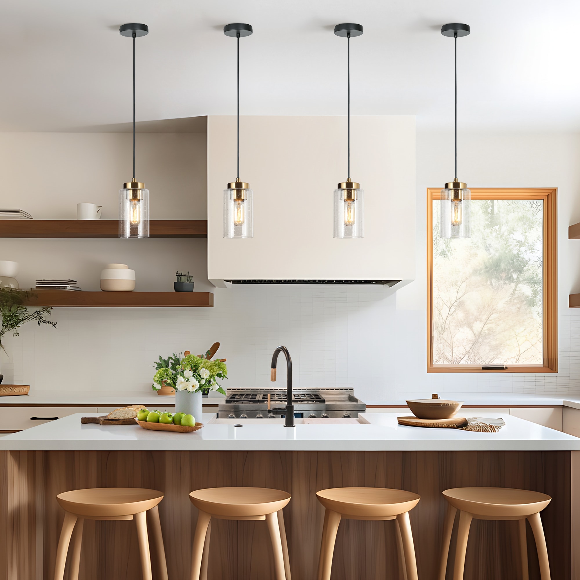 ZEVNI Rythorl Matte Black/Gold Pendant Light Modern ZEVNI Rythorl Matte Black/Gold Pendant Light Modern