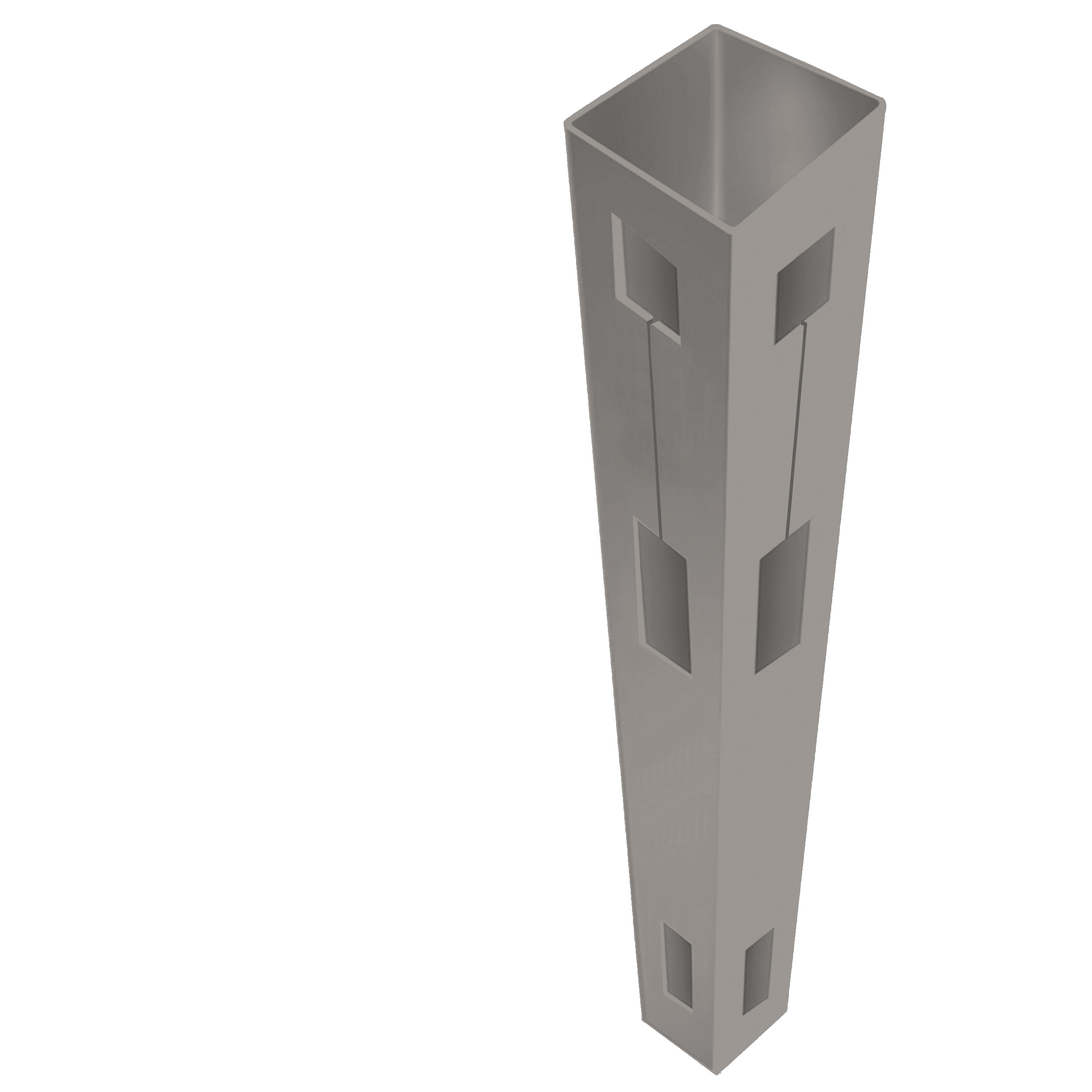Freedom 73055105 Newbeck Boardwalk/Barington Boardwalk 9-ft H x 5-in W Gray Vinyl Corner Fence post (Assembled)