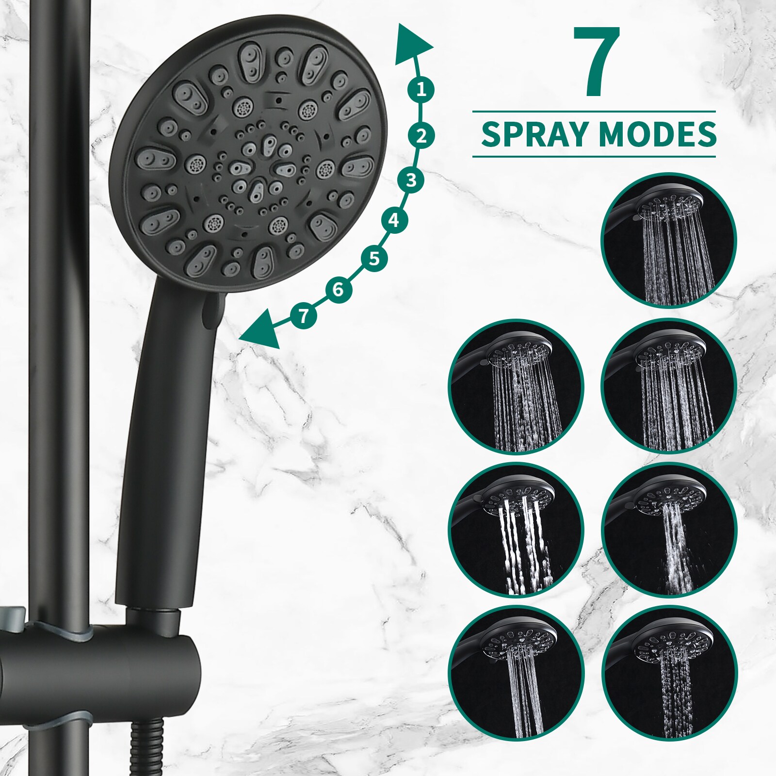 Mondawe MD-KL55534 Showerhead-Bar-Panels - View #6