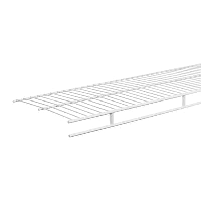 Closetmaid Shelf And Rod 12 Ft X In, White Steel Shelving